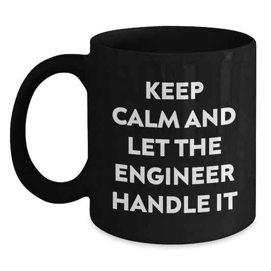 Funny Engineer Gifts from Men to Women Black Coffee Mugs - Valentine's Unique - Main
