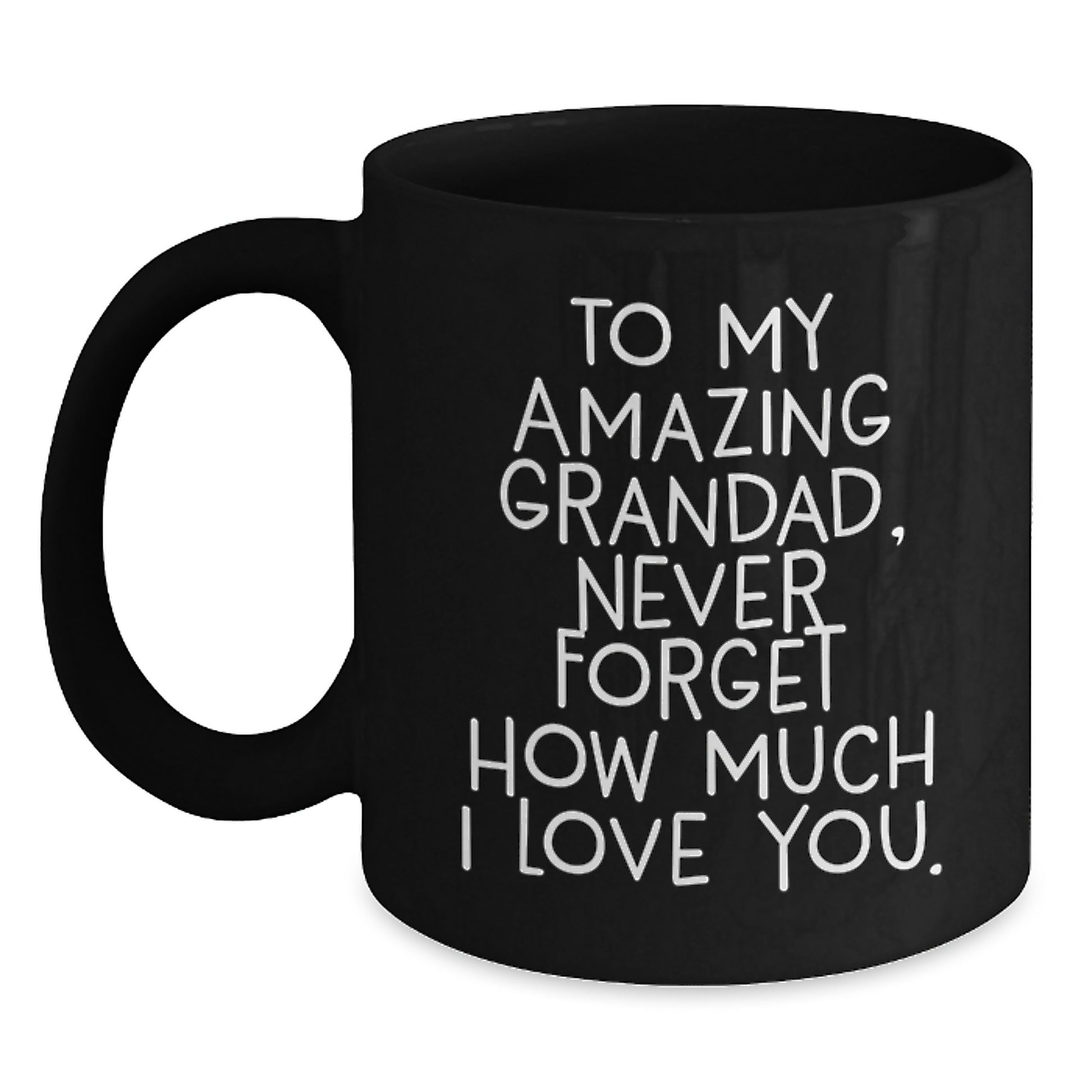 Gifts for Grandad, Funny Grandad Coffee Mug, To My Amazing Grandad, Black Coffee Mug for Grandma, Grandad Unique Gifts for Mother's Day - Main