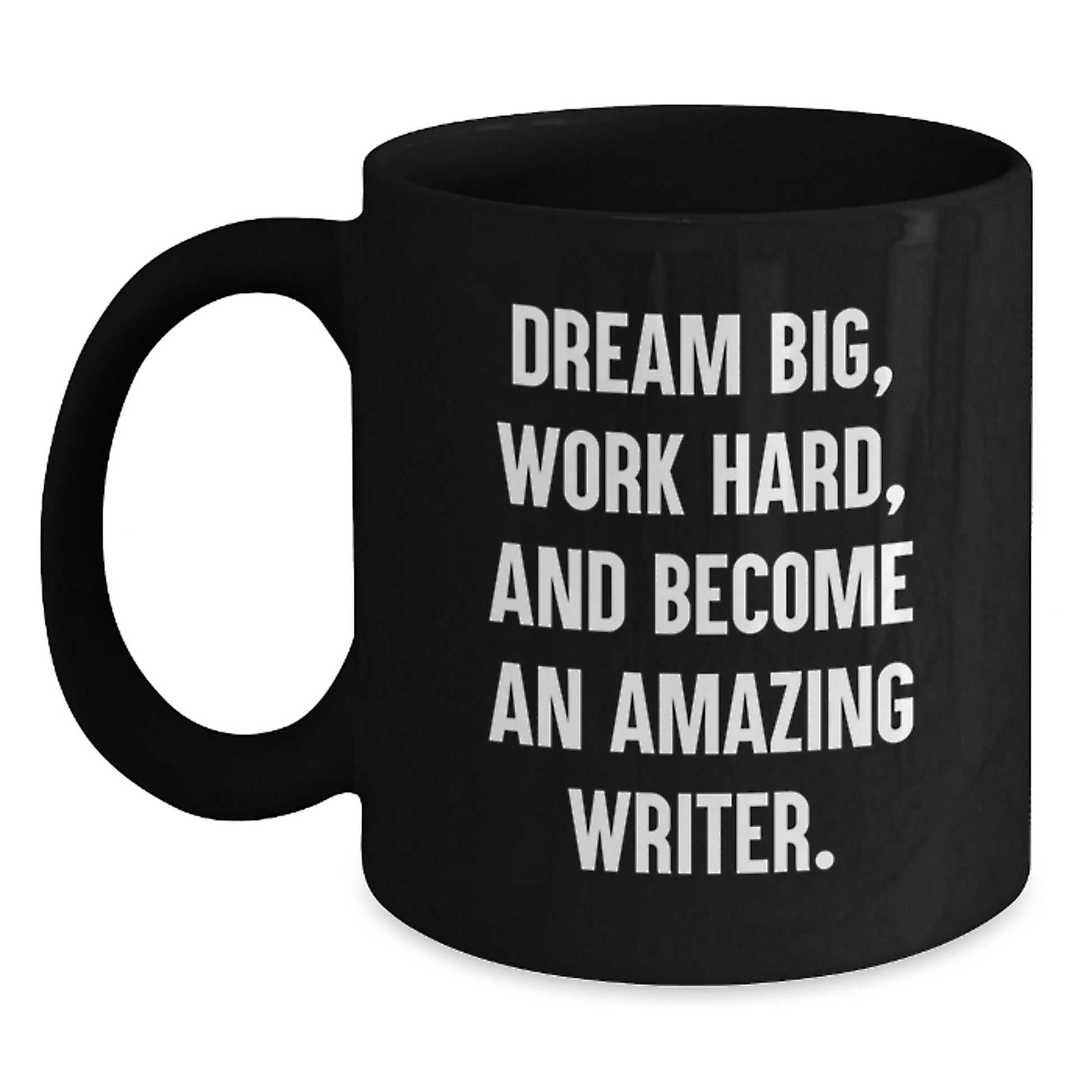 Writer Keepsake Ceramic Black Coffee Mug for Him Graduation Gift - Main
