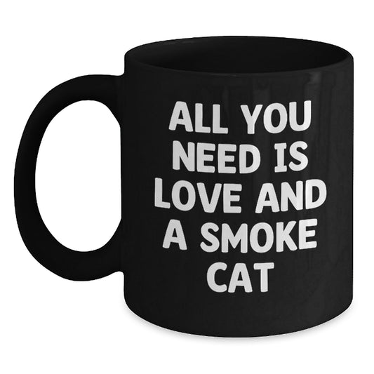 Funny Smoke Cat Gifts from Friends Valentine's Unique Mugs for Smoke Cat Lovers - Main