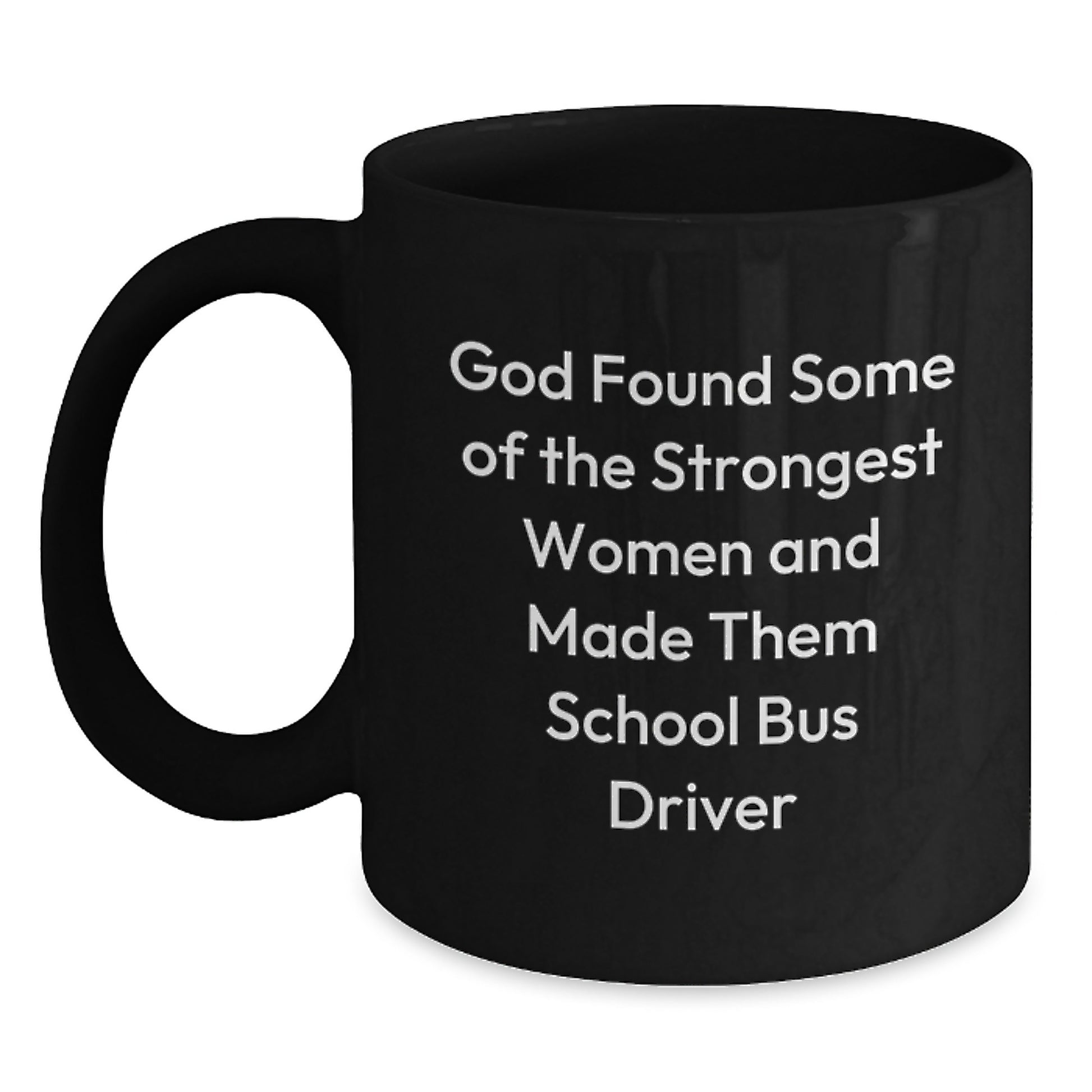 Funny School Bus Driver Gifts from Friends, Unique Black Coffee Mugs for School Bus Drivers, Inspirational Graduation Unique Gifts - Main