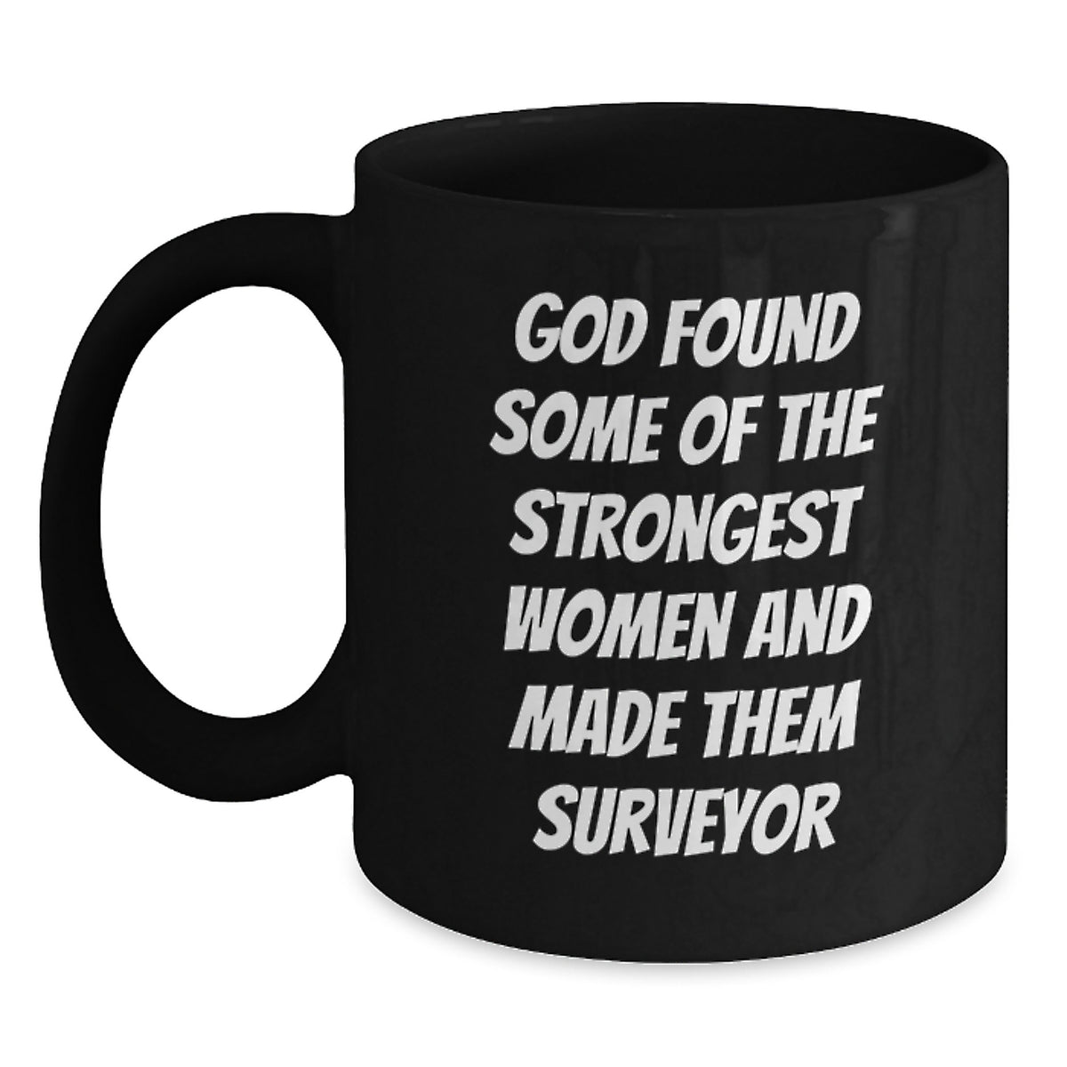 Funny Gifts from Men to Women Surveyor - Black Coffee Mug for Surveyor Day, Christmas Unique Gifts - Main