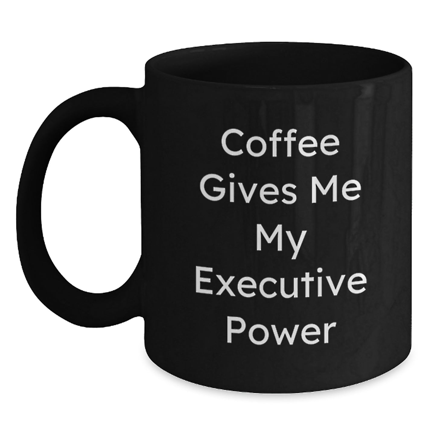 Funny Executive Gifts, Black Coffee Mug for Men, Unique Graduation Gifts from Friends to Executive - Main