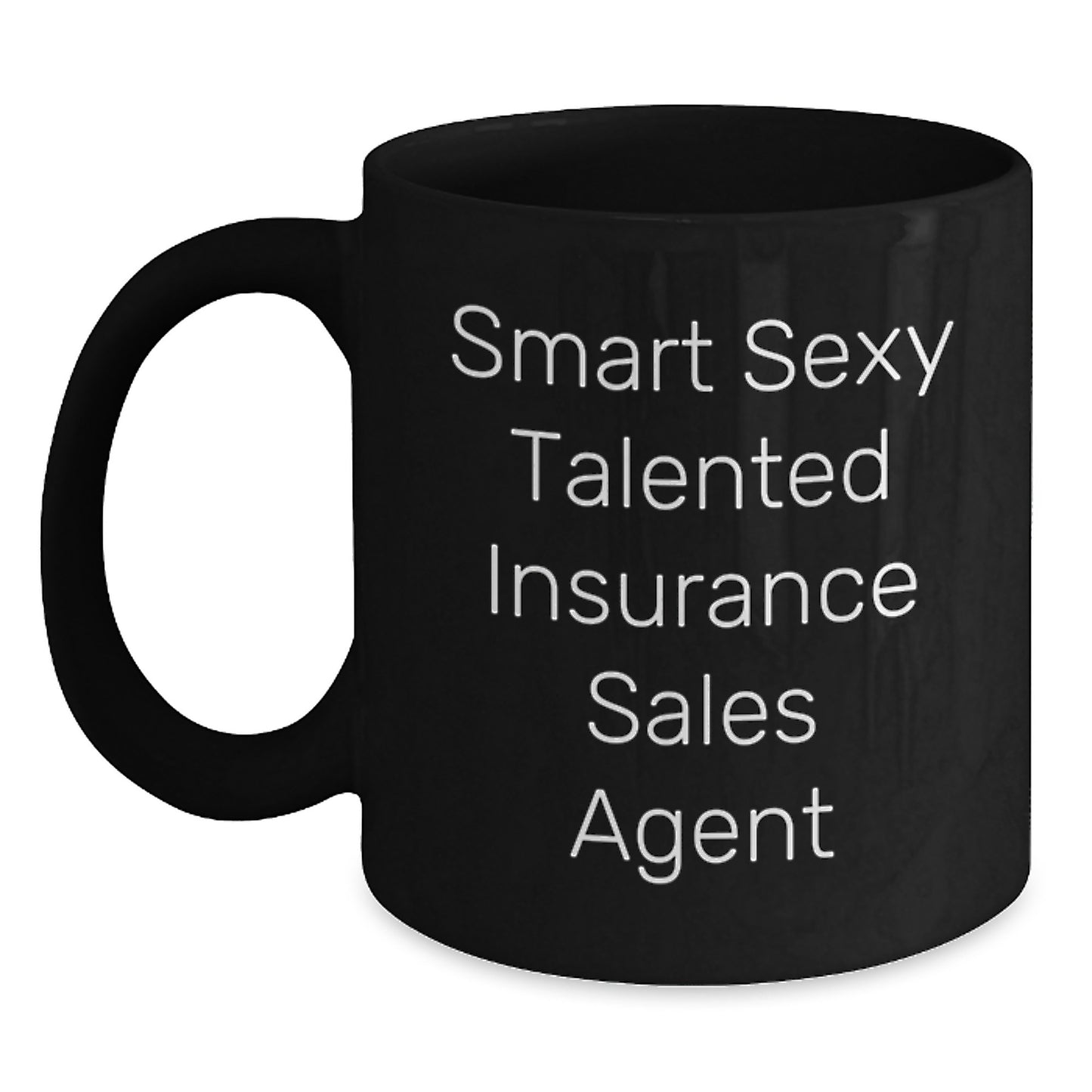 Funny Gifts from Men to Insurance Sales Agent Graduation Unique Presents Black Coffee Mug - Main