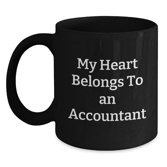 Funny Accountant Gifts for Him from Friends, Graduation Unique Gifts for Accountant Lover, Black Coffee Mug - Main