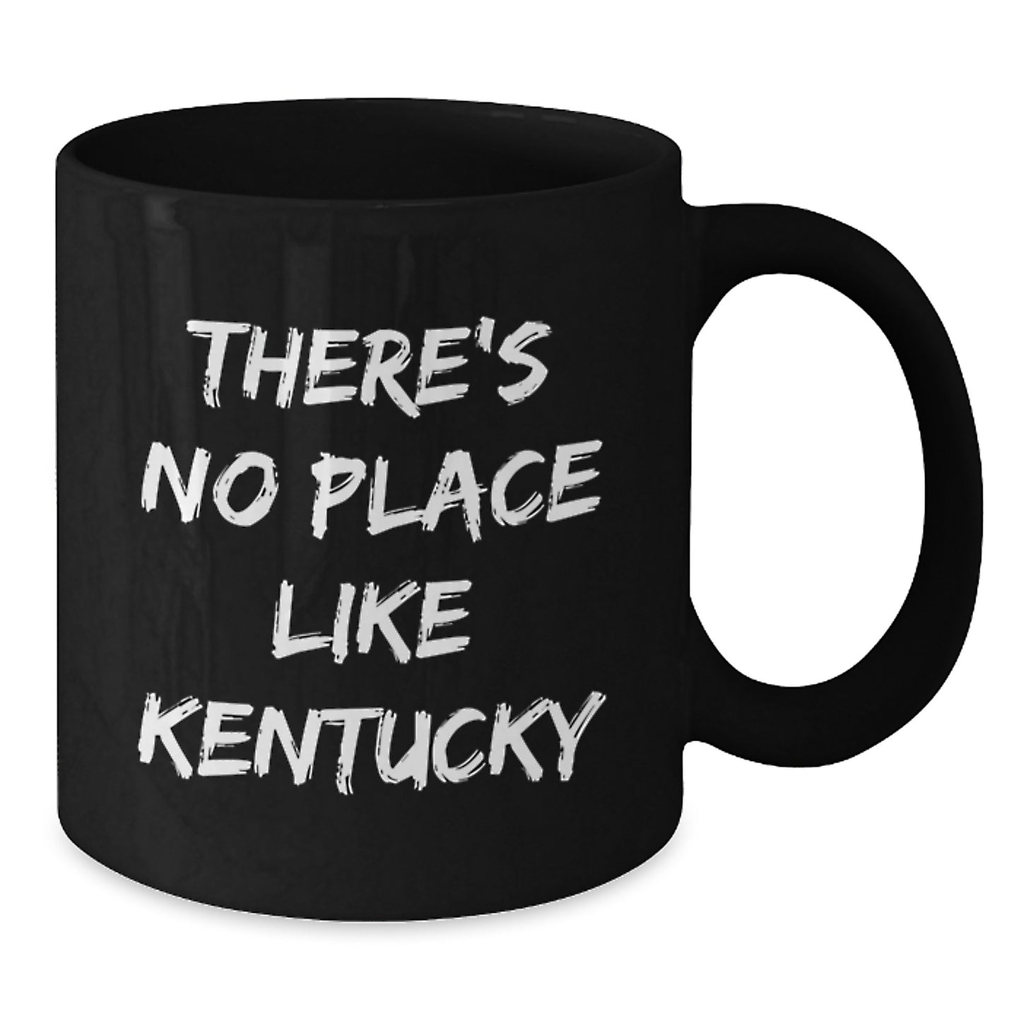 Funny Kentucky Gifts from Friends, Kentucky Black Coffee Mug, 'There's No Place Like Kentucky' Inspirational Quote for Graduation Unique Gifts - Additional
