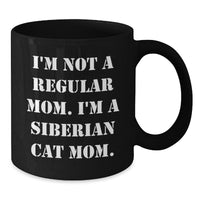 Load image into Gallery viewer, Siberian Cat Mom Funny Black Coffee Mug Gifts from Family for Christmas - Additional
