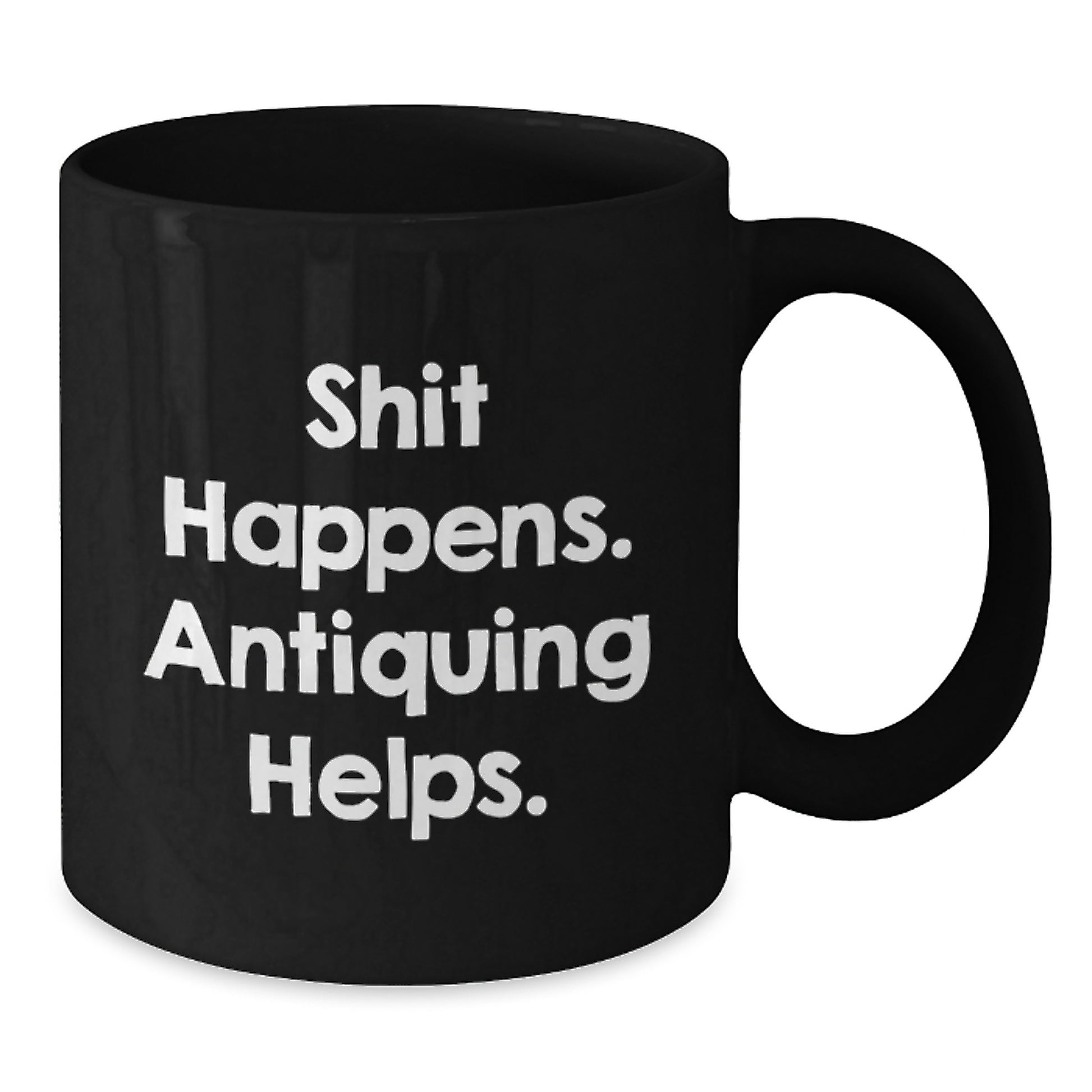 Antiquing Enthusiasts Gifts from Men to Women Funny Black Coffee Mug Valentine's Unique Items - Additional