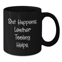 Load image into Gallery viewer, Funny Leather Tooling Mugs Gifts from Men to Friends on Christmas - Additional

