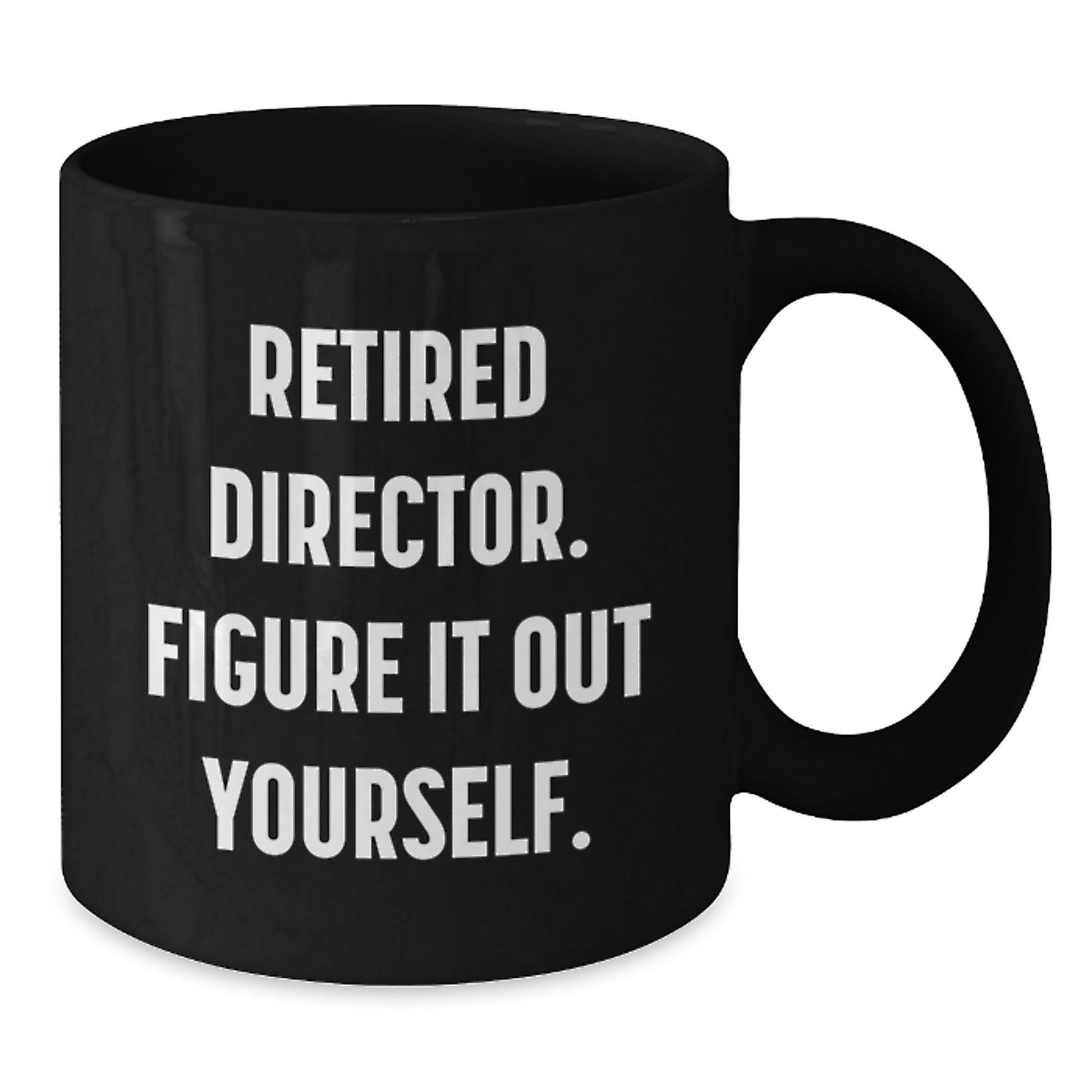 Funny Quotes for Directors, Gifts for Director from Friends, Black Coffee Mugs for Graduation Unique Gifts - Additional
