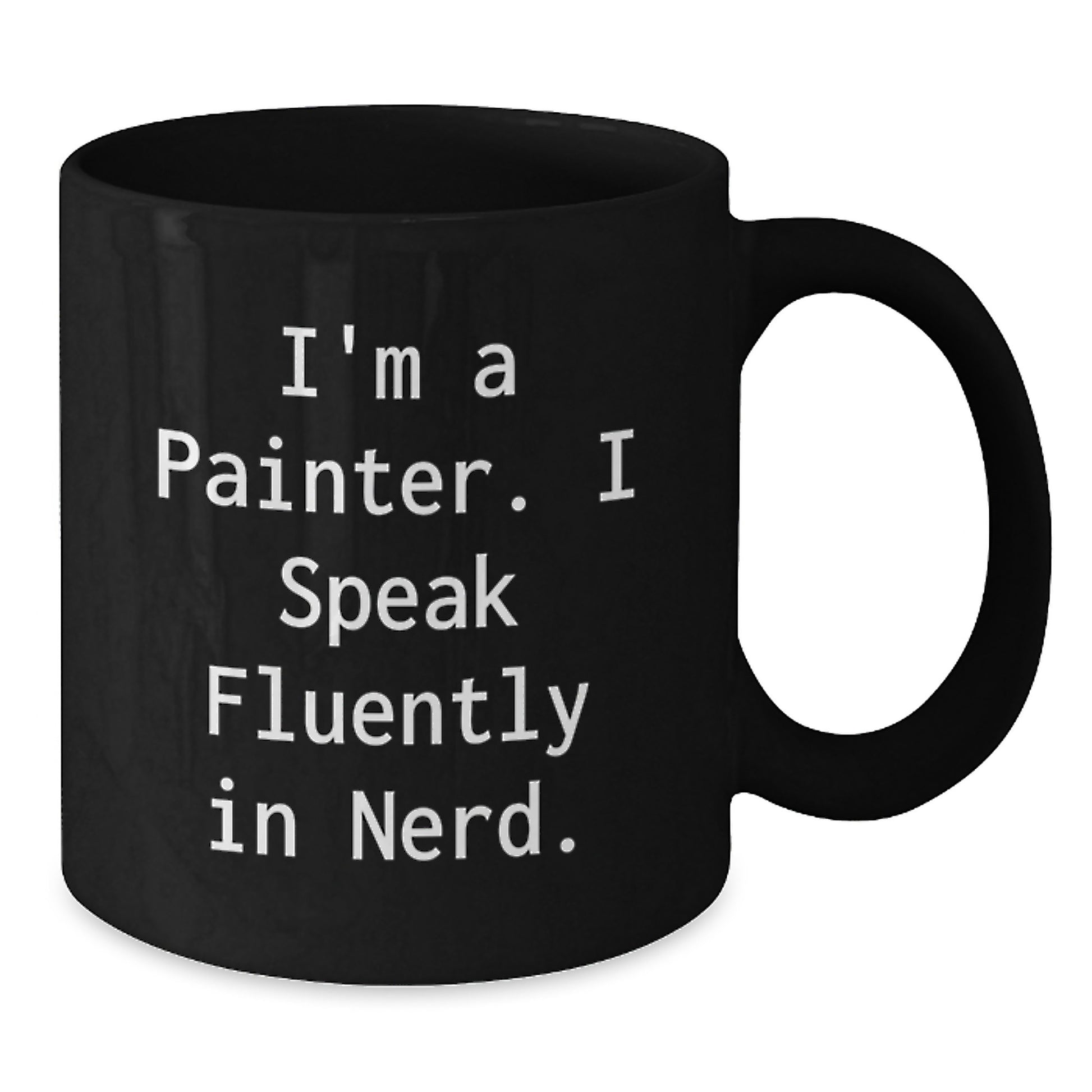 Painter Keepsake Black Coffee Mug for Him Birthday Gift and Microwave - Additional