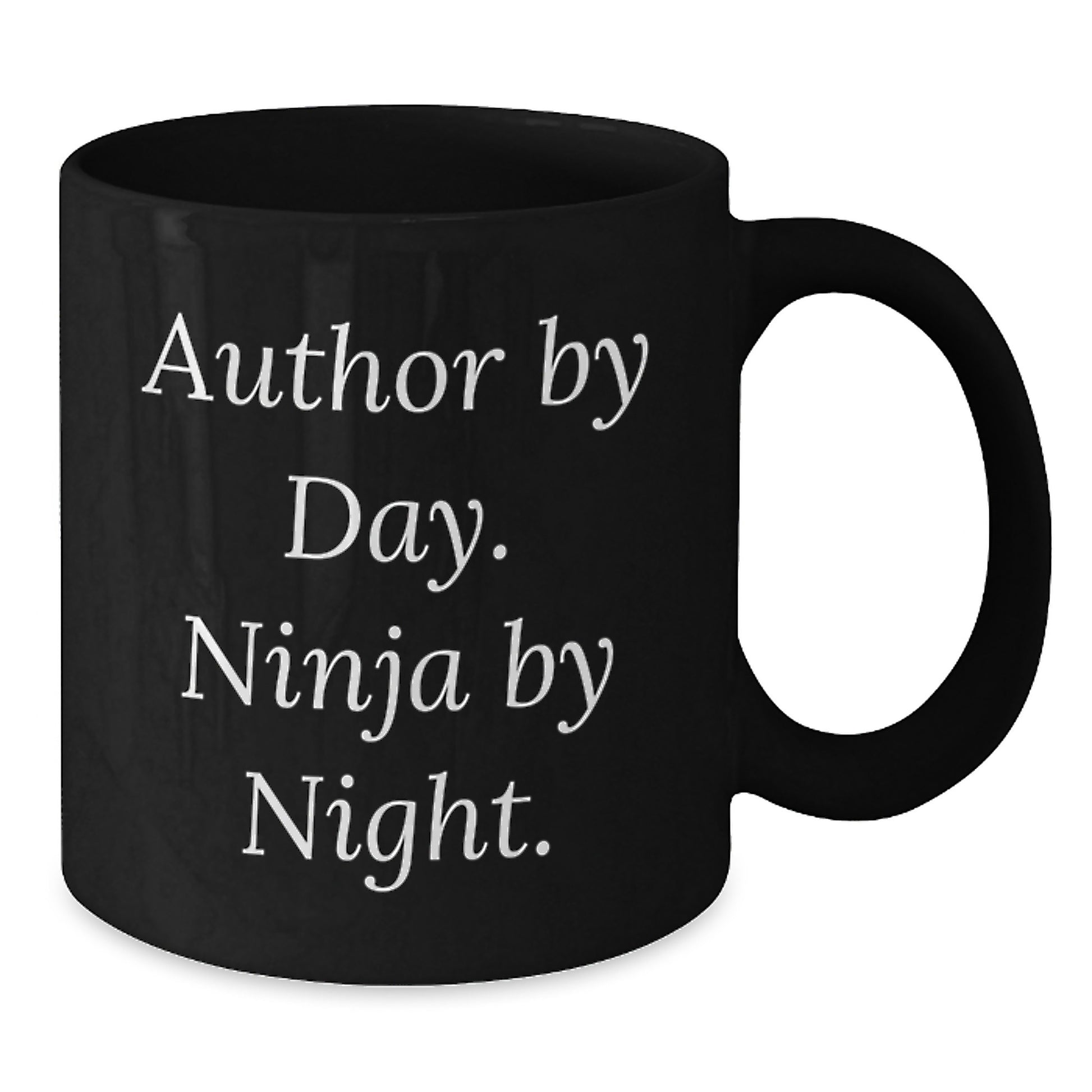 Author Gifts from Men, Funny Quote Author Black Coffee Mug Birthday Unique Presents for Author Friends - Additional