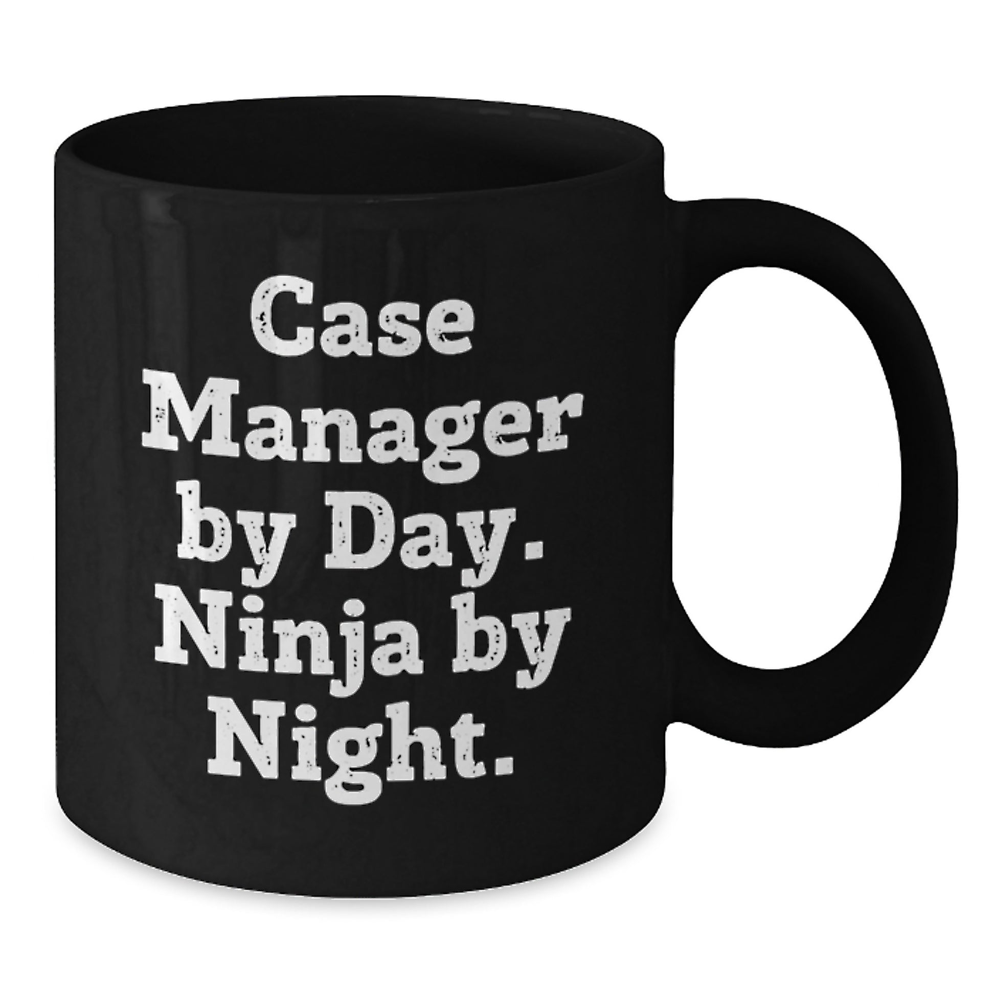 Funny Case Manager Black Coffee Mug Gifts - Case Manager By Day Ninja By Night, Graduation Unique Gifts for Case Manager, Black Coffee Mug Gifts from Family, Friends, Coworkers, Men, Women - Additional