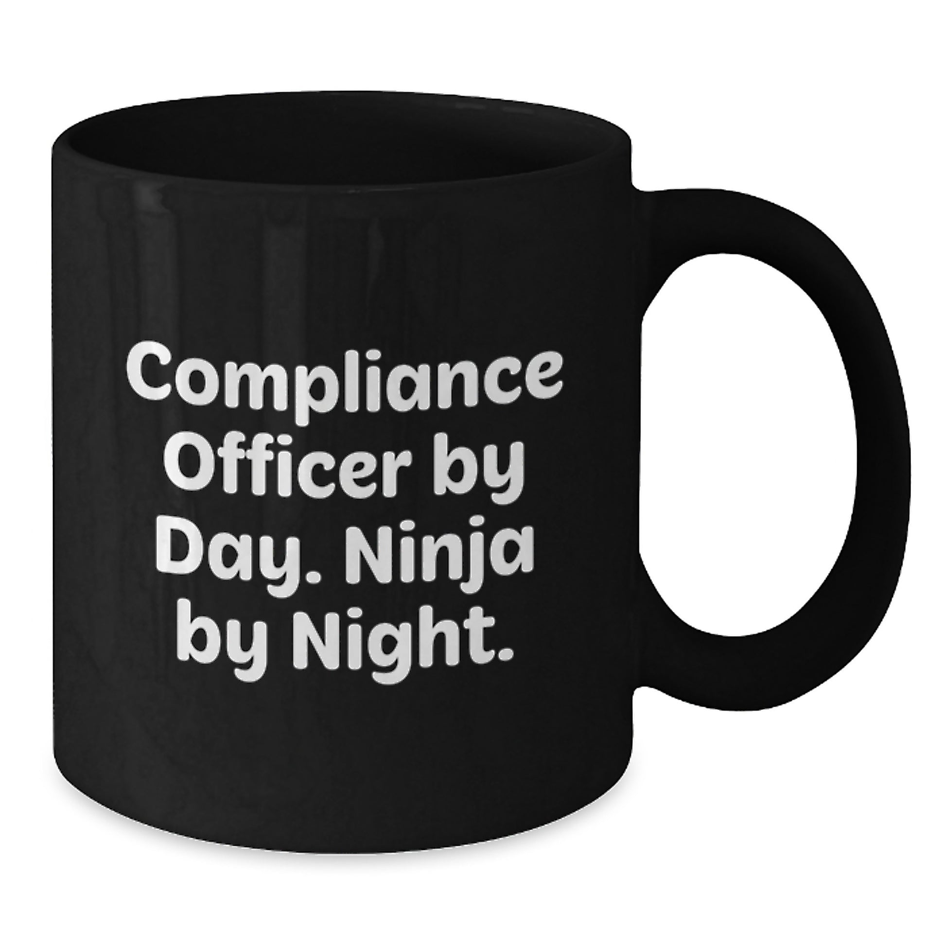Compliance Officer Gifts Funny Black Coffee Mug By Day Ninja By Night Birthday Unique Present for Compliance Officer Friends - Additional