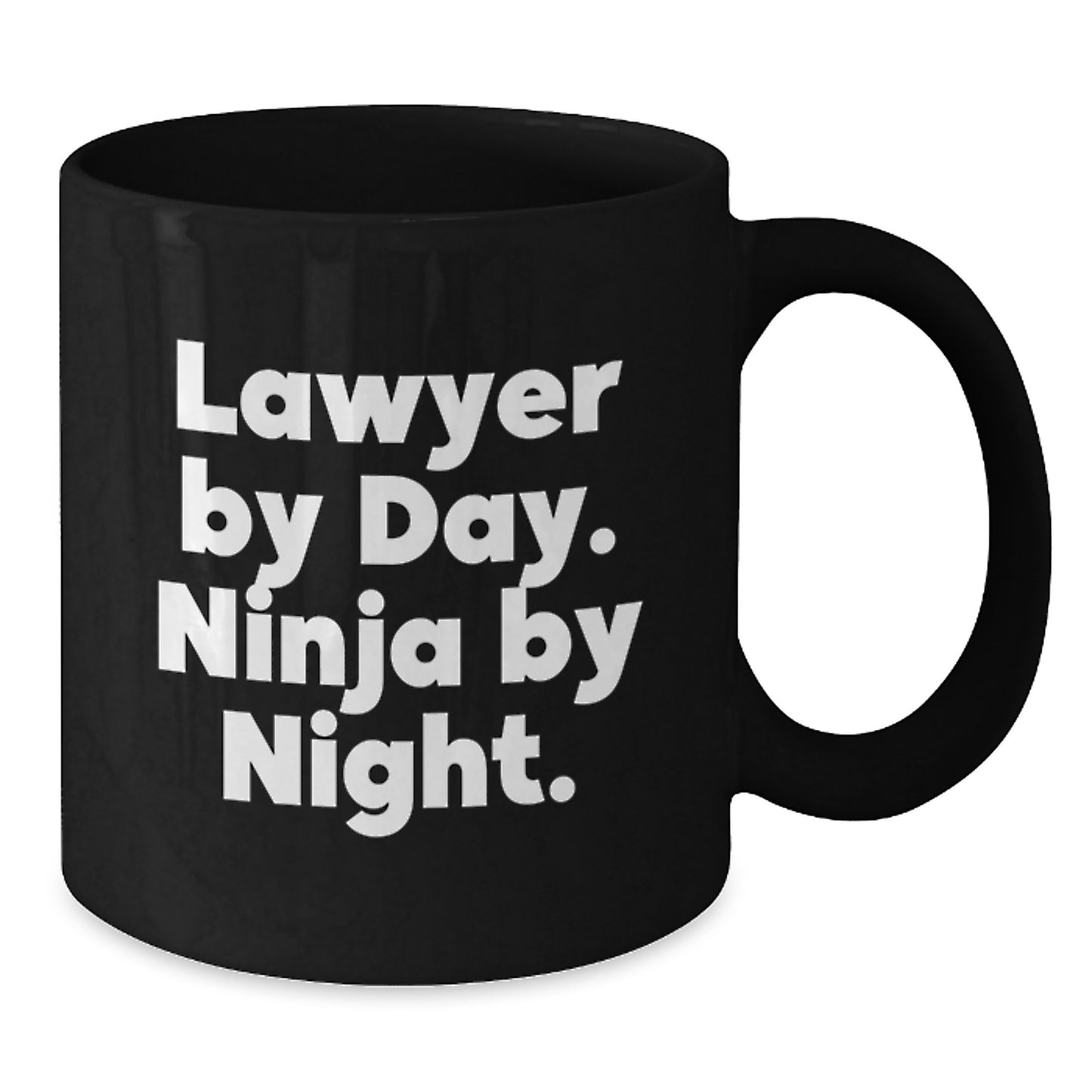 Funny Lawyer Gifts from Friends for Men Graduation Unique Coffee Mugs - 'Lawyer By Day. Ninja By Night.' - Additional