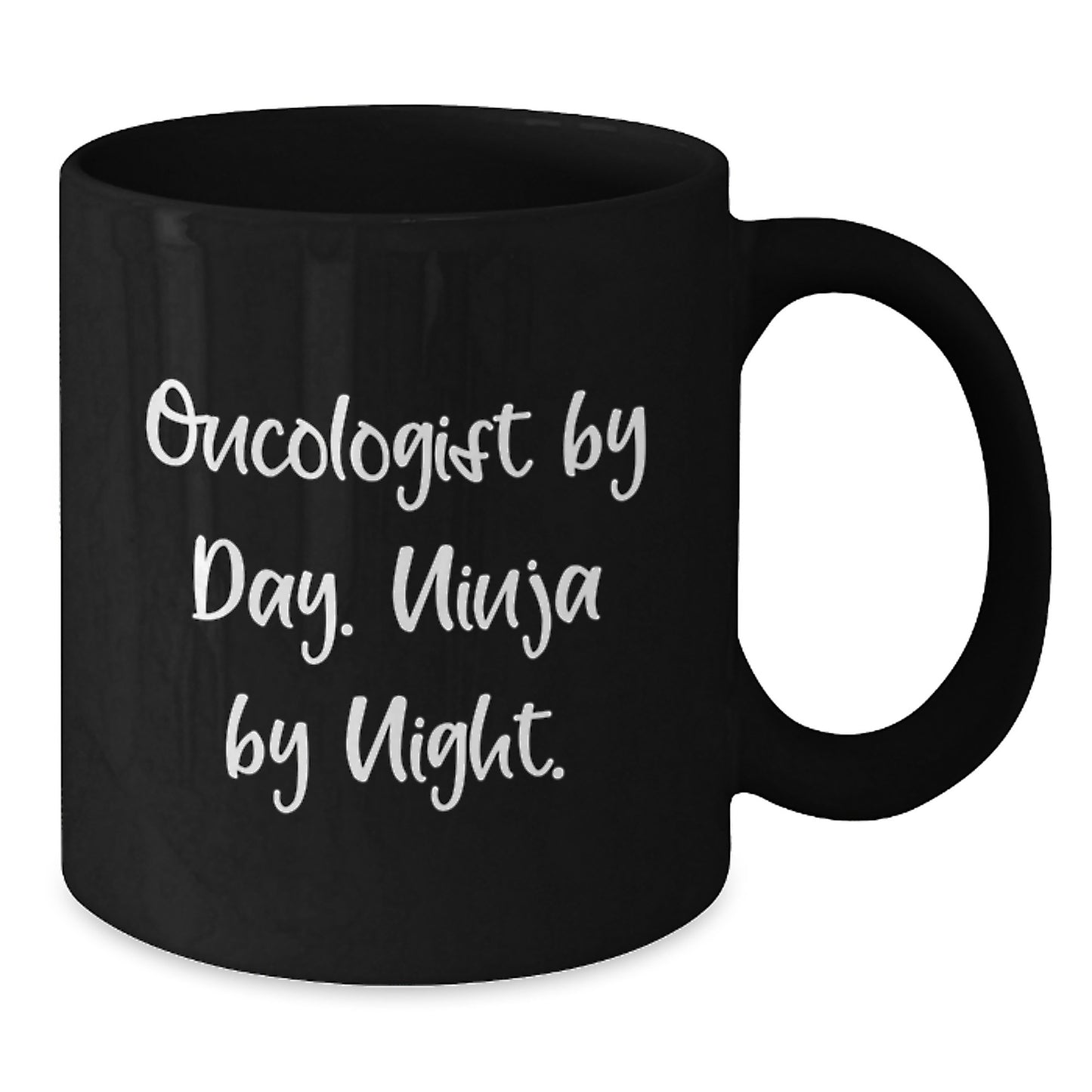 Funny Oncologist Gifts for Men from Friends, Black Coffee Mug with 'Oncologist By Day. Ninja By Night.' Quote, Perfect Graduation Unique Gifts - Additional