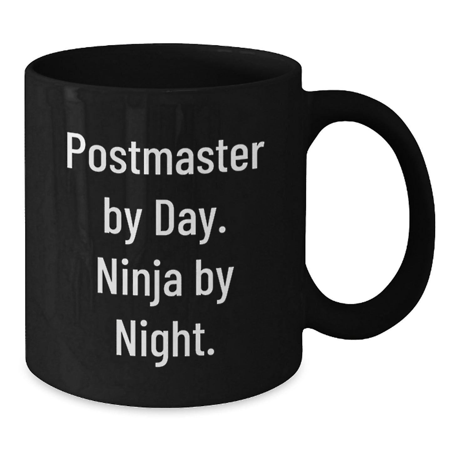Funny Postmaster Gifts, Unique Black Coffee Mugs for Postmaster By Day, Ninja By Night, Graduation Unique Gifts from Friends - Additional
