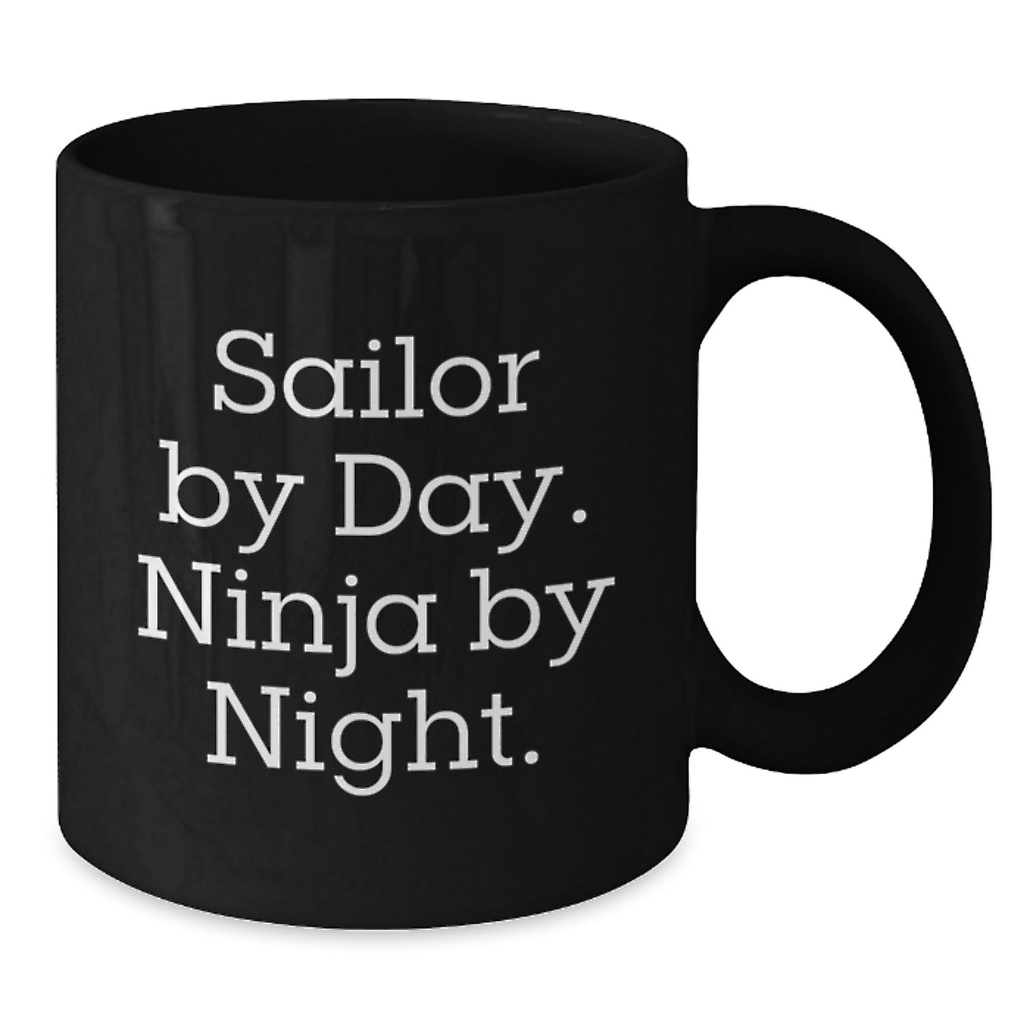 Sailor Keepsake Black Coffee Mug for Him Graduation Gift – Sailor By Day - Additional