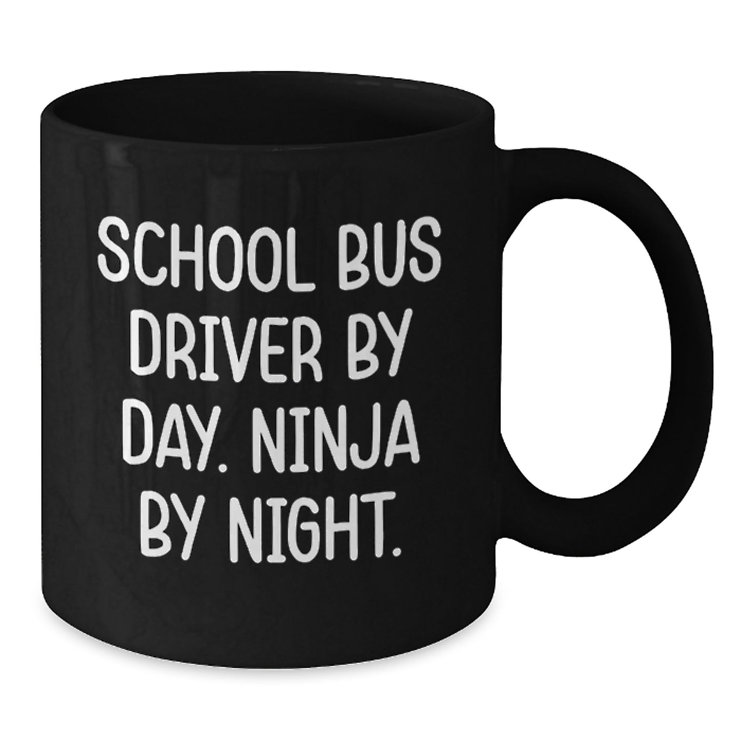 School Bus Driver Keepsake Premium Black Mug for Him Birthday Gift - Additional