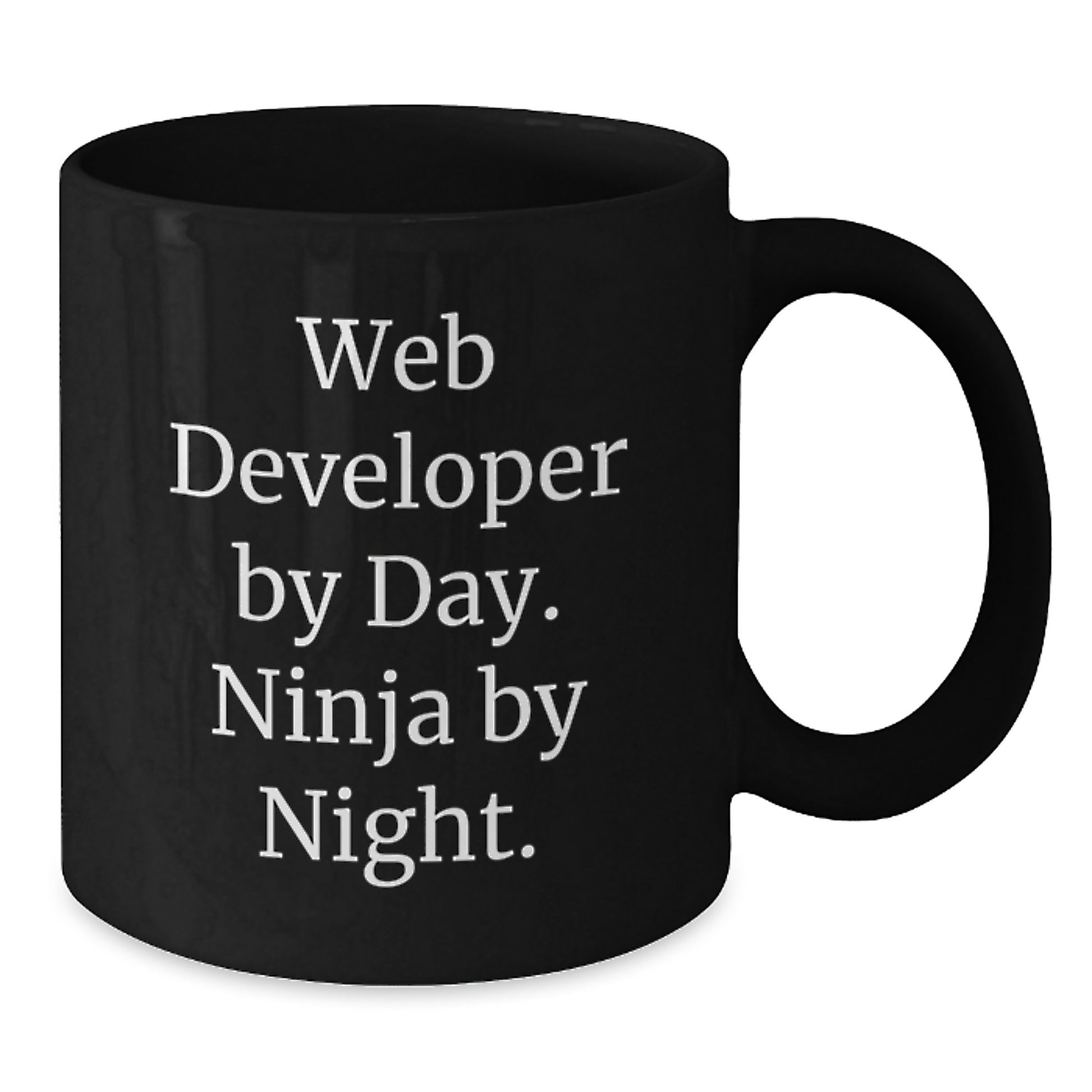 Web Developer Funny Quote Black Coffee Mug Gifts from Friends to Web Developers on Graduation Unique - Additional