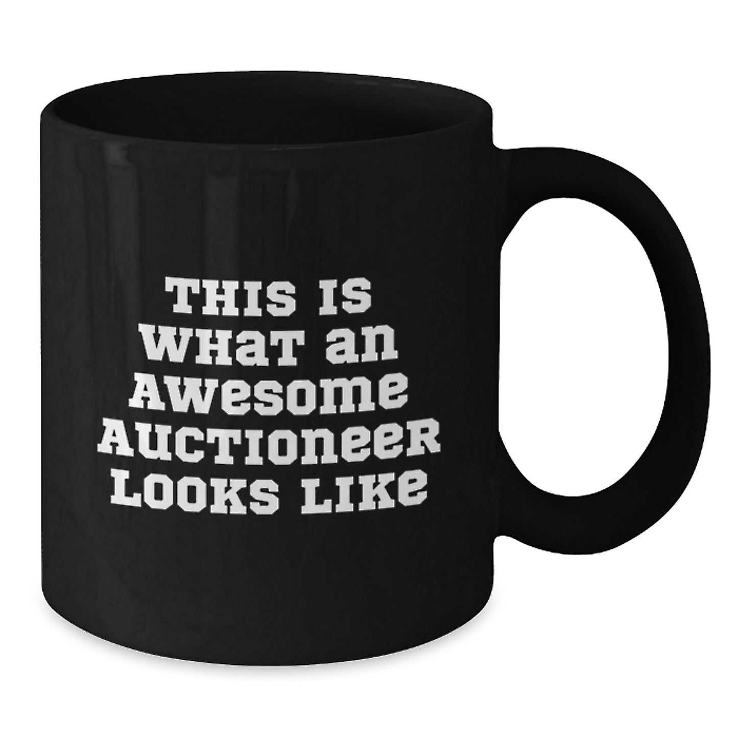 Funny Gifts from Friends for Awesome Auctioneers, Black Coffee Mugs, This Is What An Awesome Auctioneer Looks Like, Birthday Unique Gifts, Gifts for Men - Additional