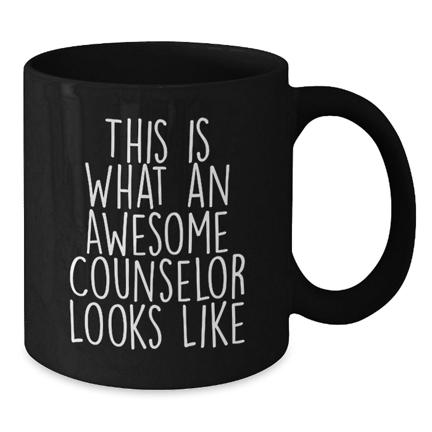Birthday Gift Black Coffee Mug for Her Present – Counselor Appreciation - Additional