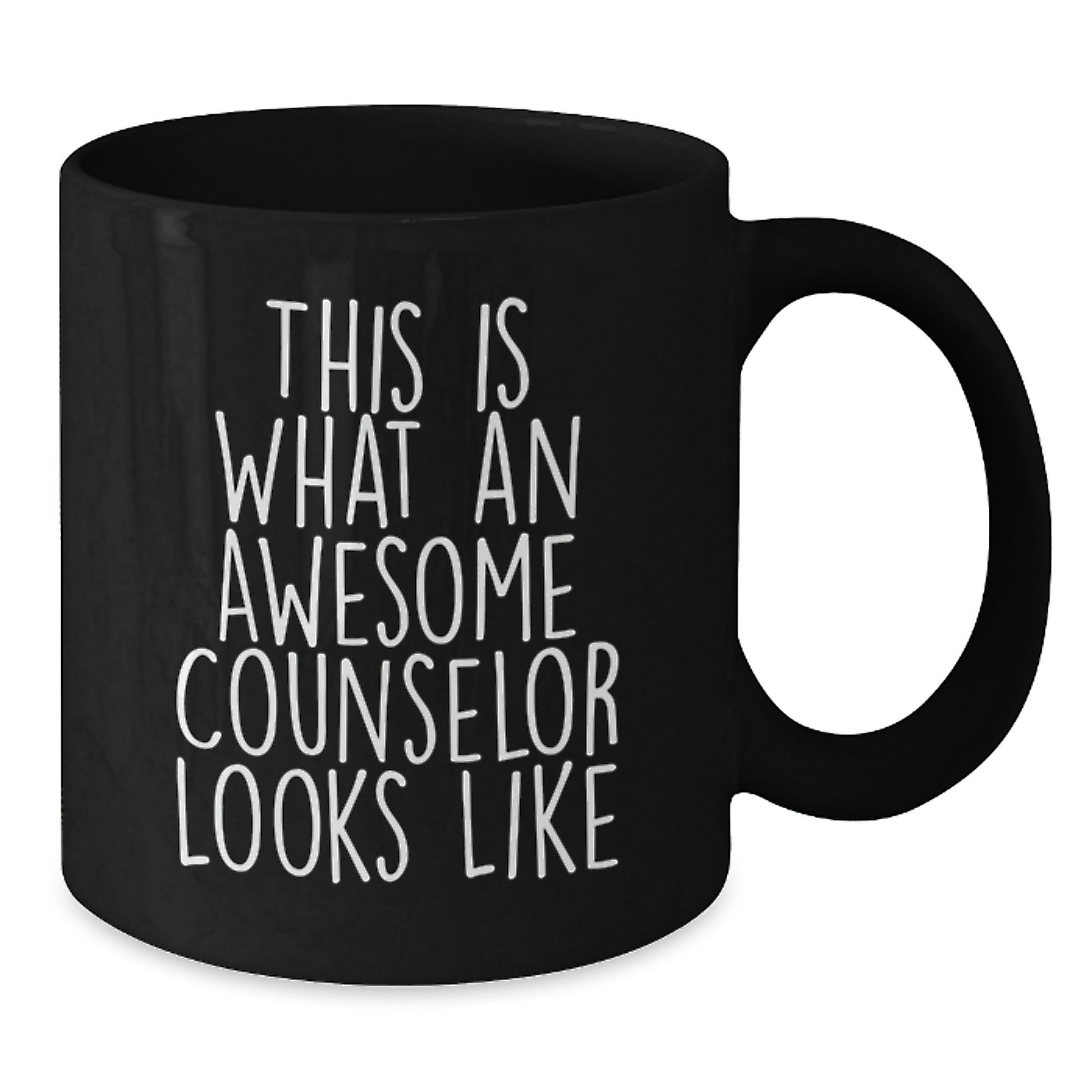 Birthday Gift Black Coffee Mug for Her Present – Counselor Appreciation - Additional