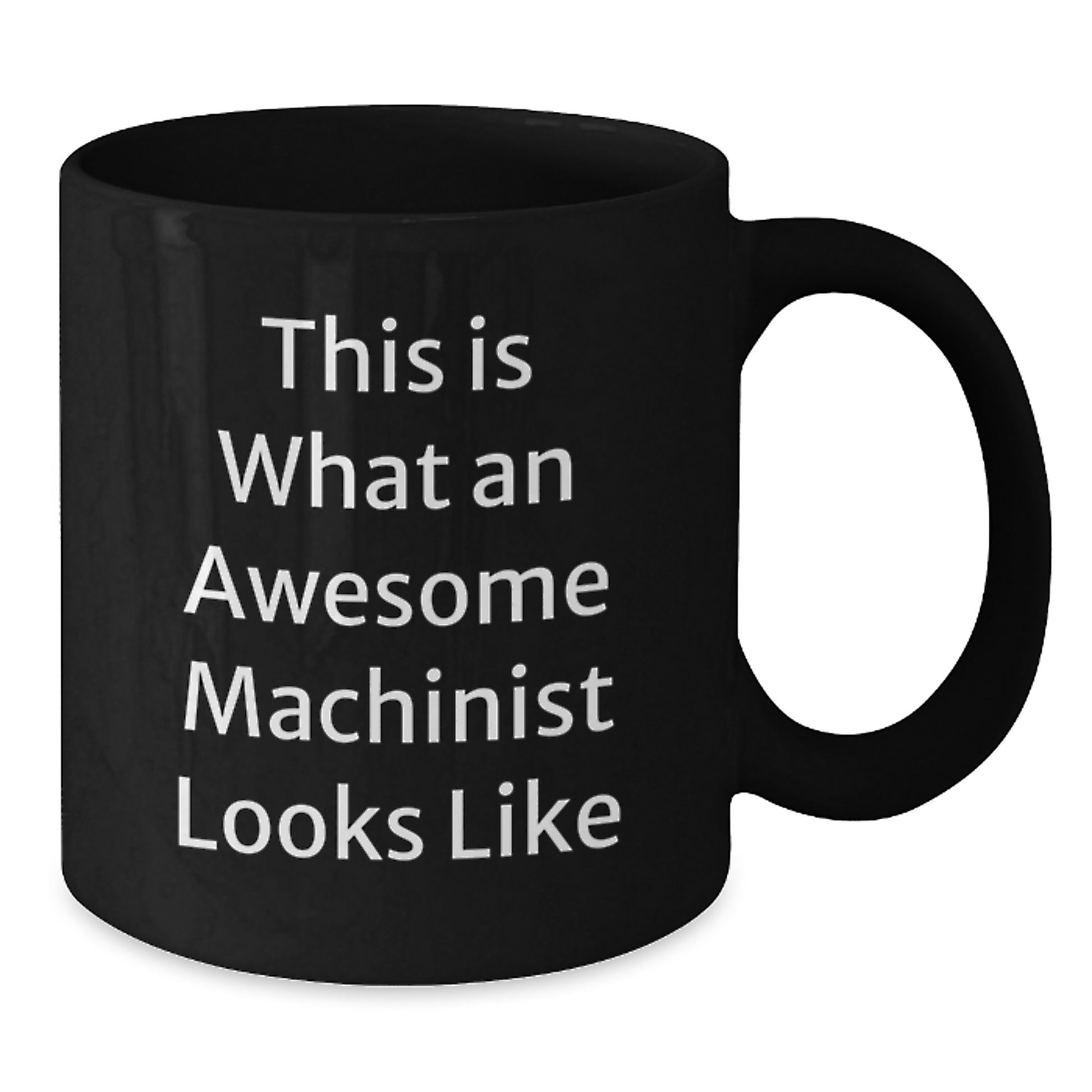 Machinist Keepsake Premium Black Coffee Mug for Him Birthday Gift - Additional