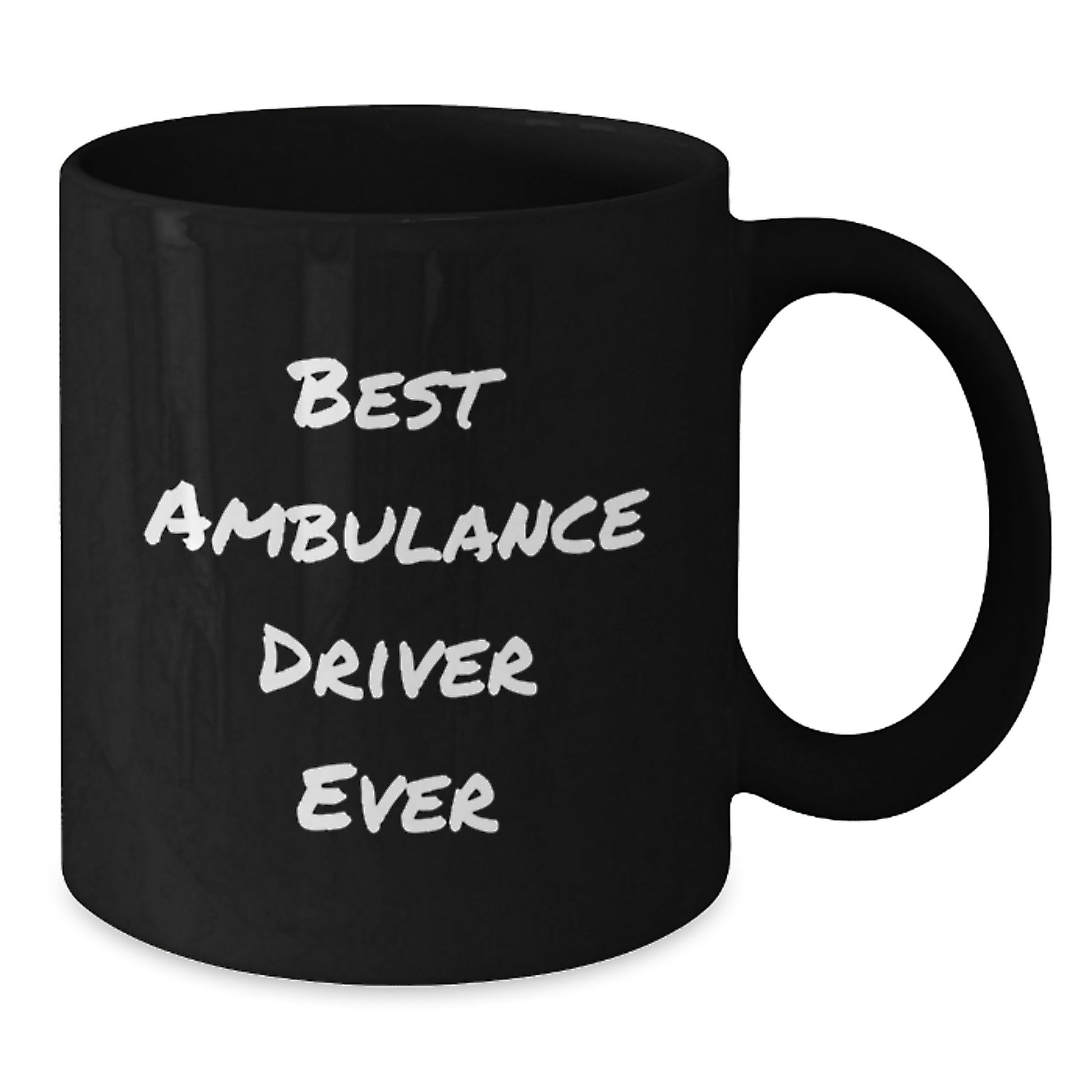 Ambulance Driver Keepsake Black Coffee Mug for Him Birthday Gift - Additional
