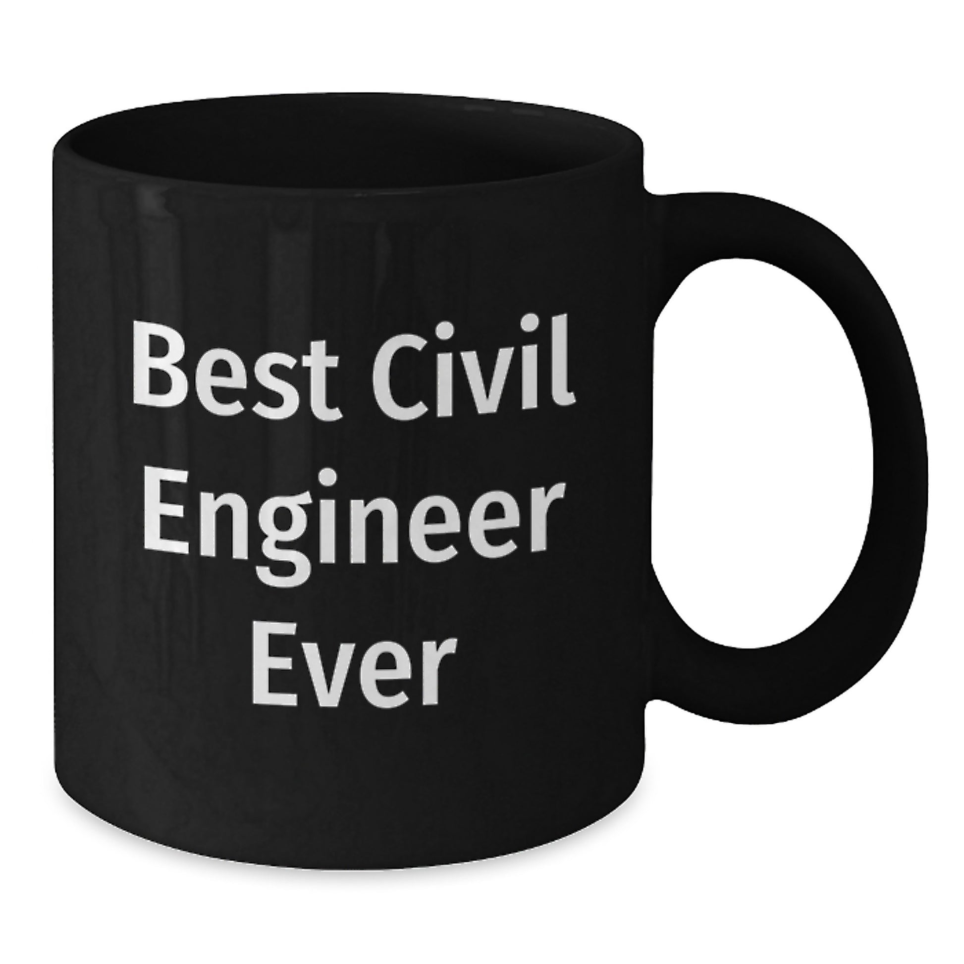 Civil Engineer Keepsake Black Coffee Mug for Him Birthday Gift - Additional