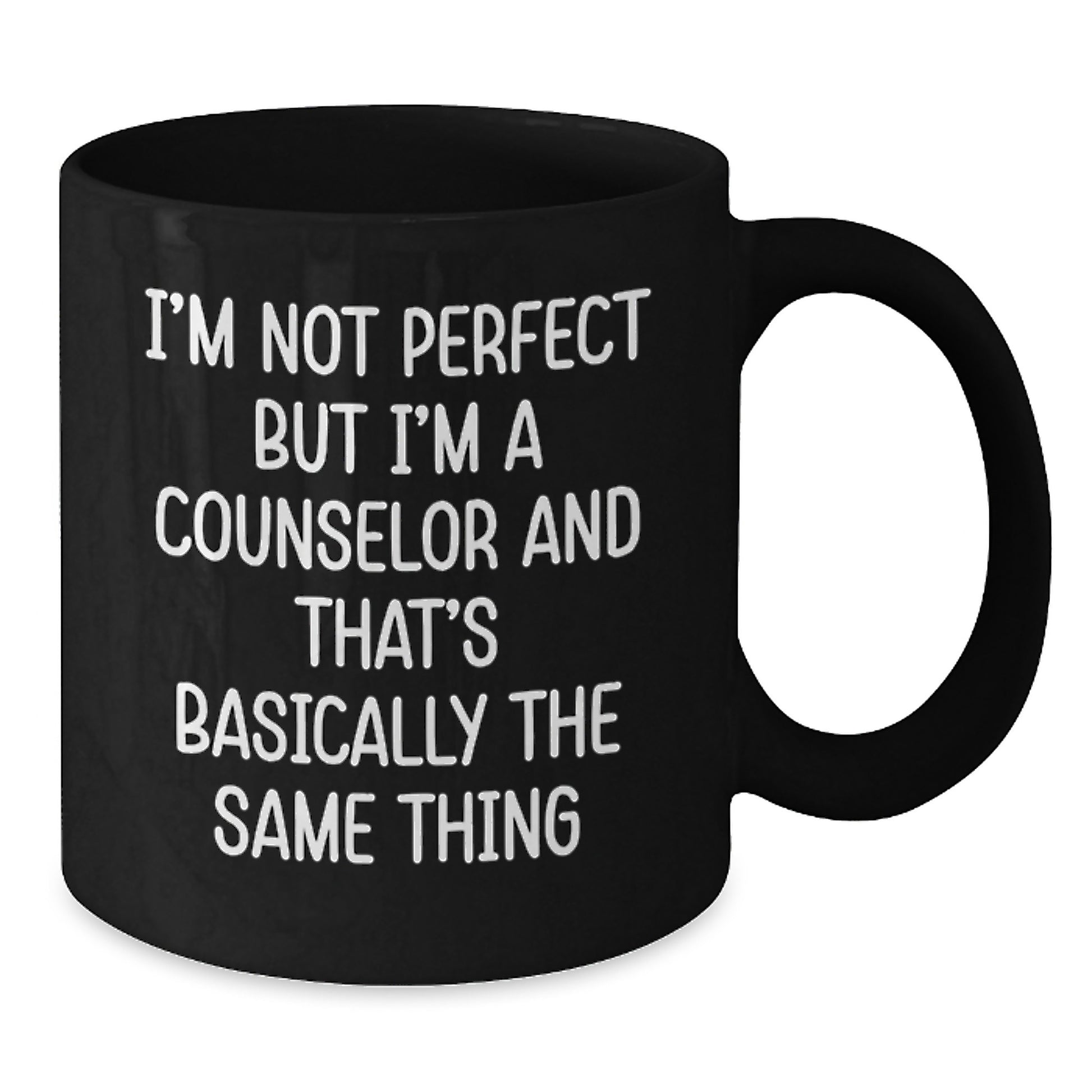 Counselor Black Coffee Mug Keepsake Birthday Gift for Him with Quote - Additional