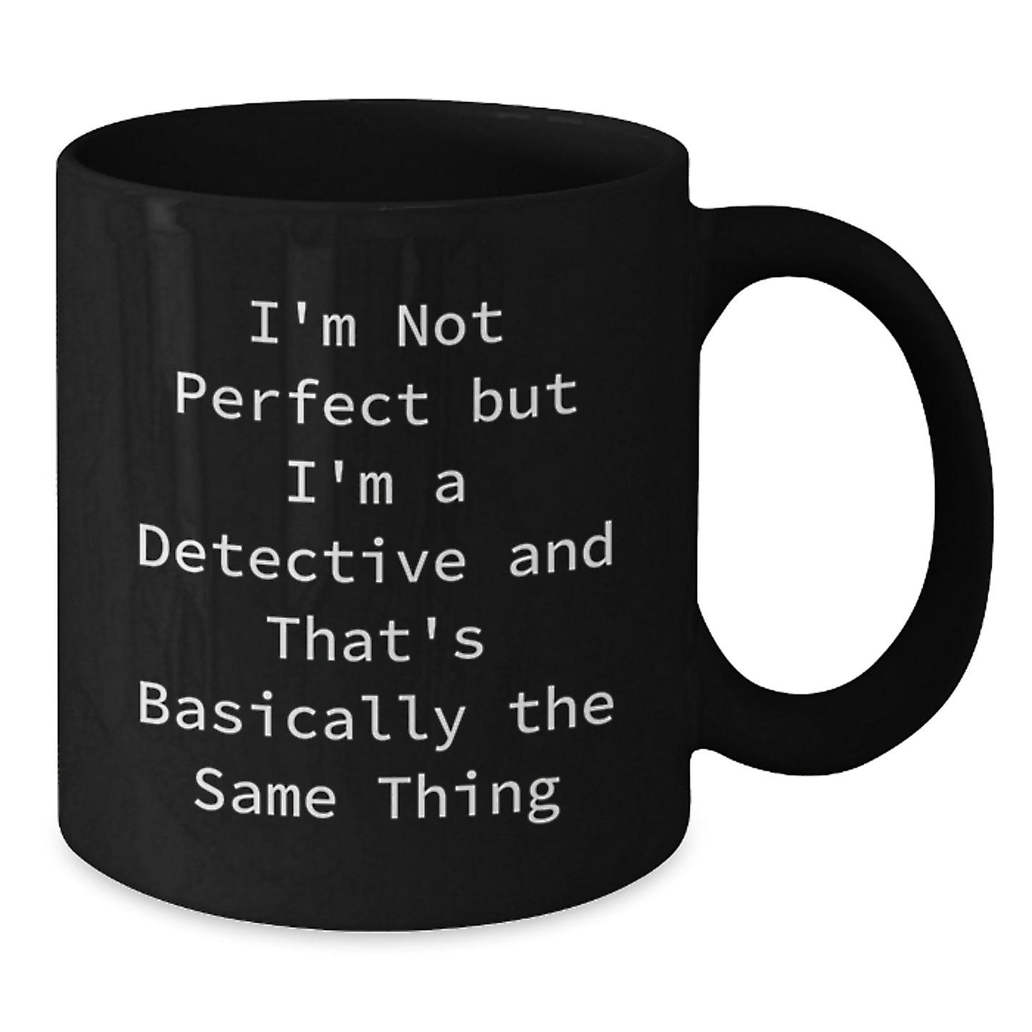 Detective Keepsake Mug for Him Birthday Gift with Coffee Humor and Mug - Additional