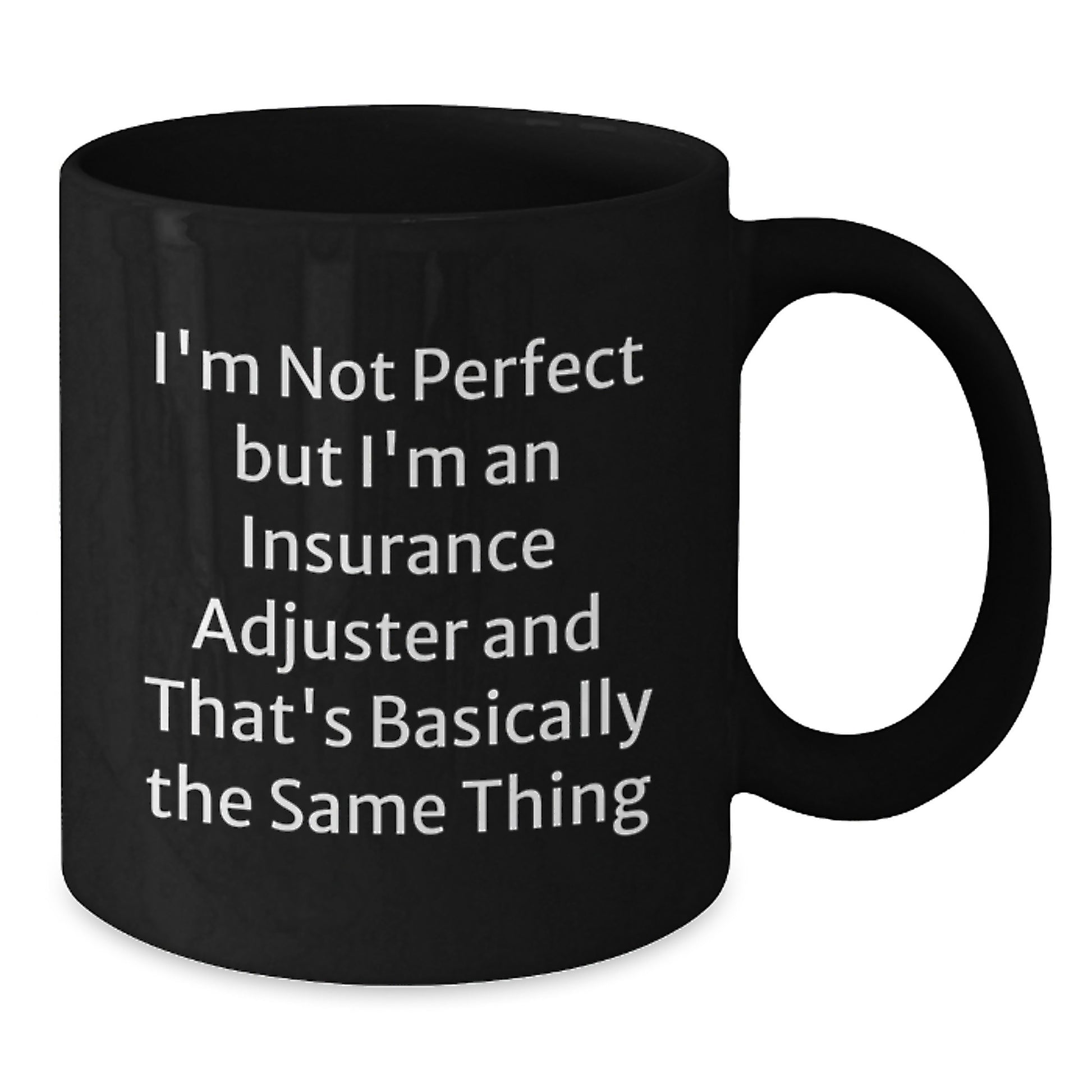 Insurance Adjuster Keepsake Black Coffee Mug for Him Birthday Gift - Additional