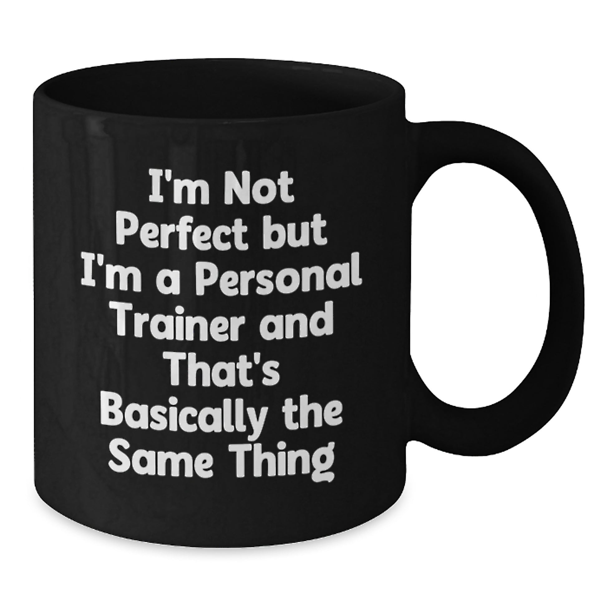 Birthday Gift Personal Trainer Black Coffee Mug for Her Inspirational - Additional