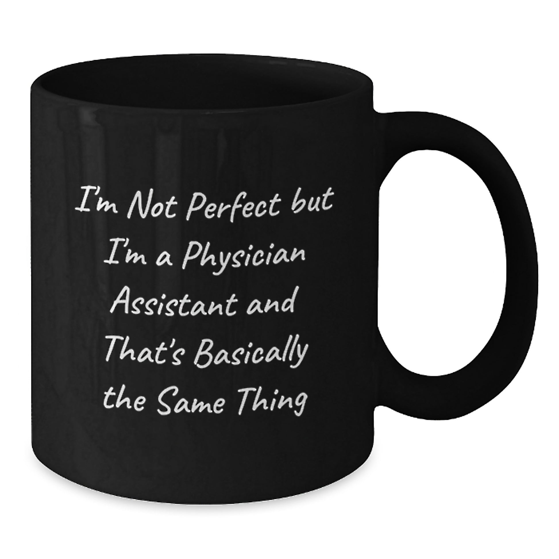 Birthday Gift for Her Physician Assistant Mug Present Black 11oz - Additional