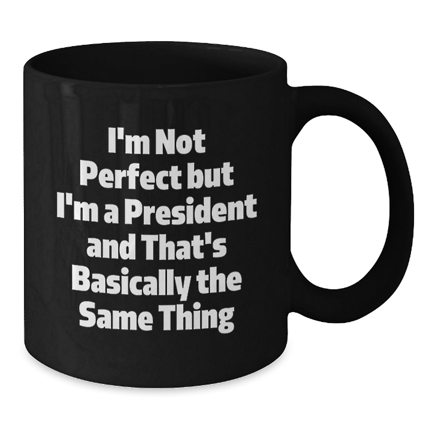 President Keepsake Black Coffee Mug for Him Birthday Gift - Additional