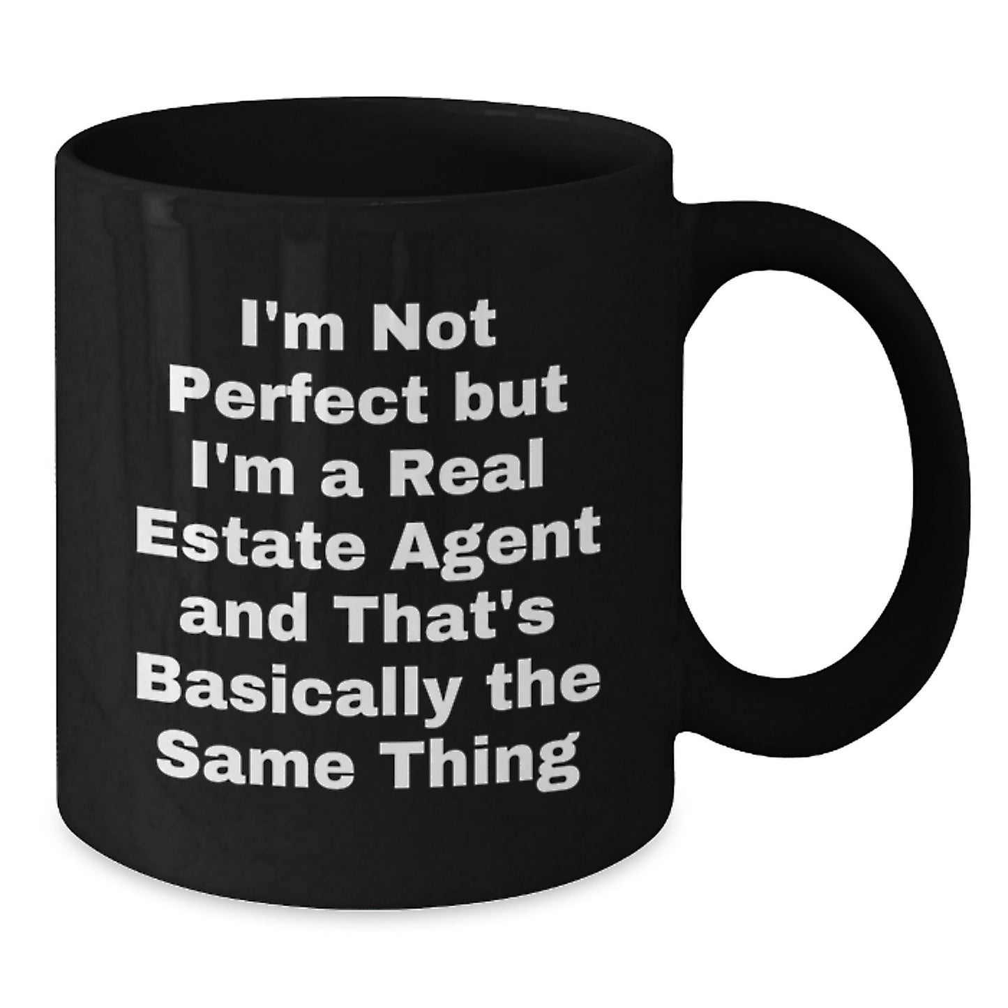 Hilarious Real Estate Agent Mug – Birthday Gift for Friends Black - Additional