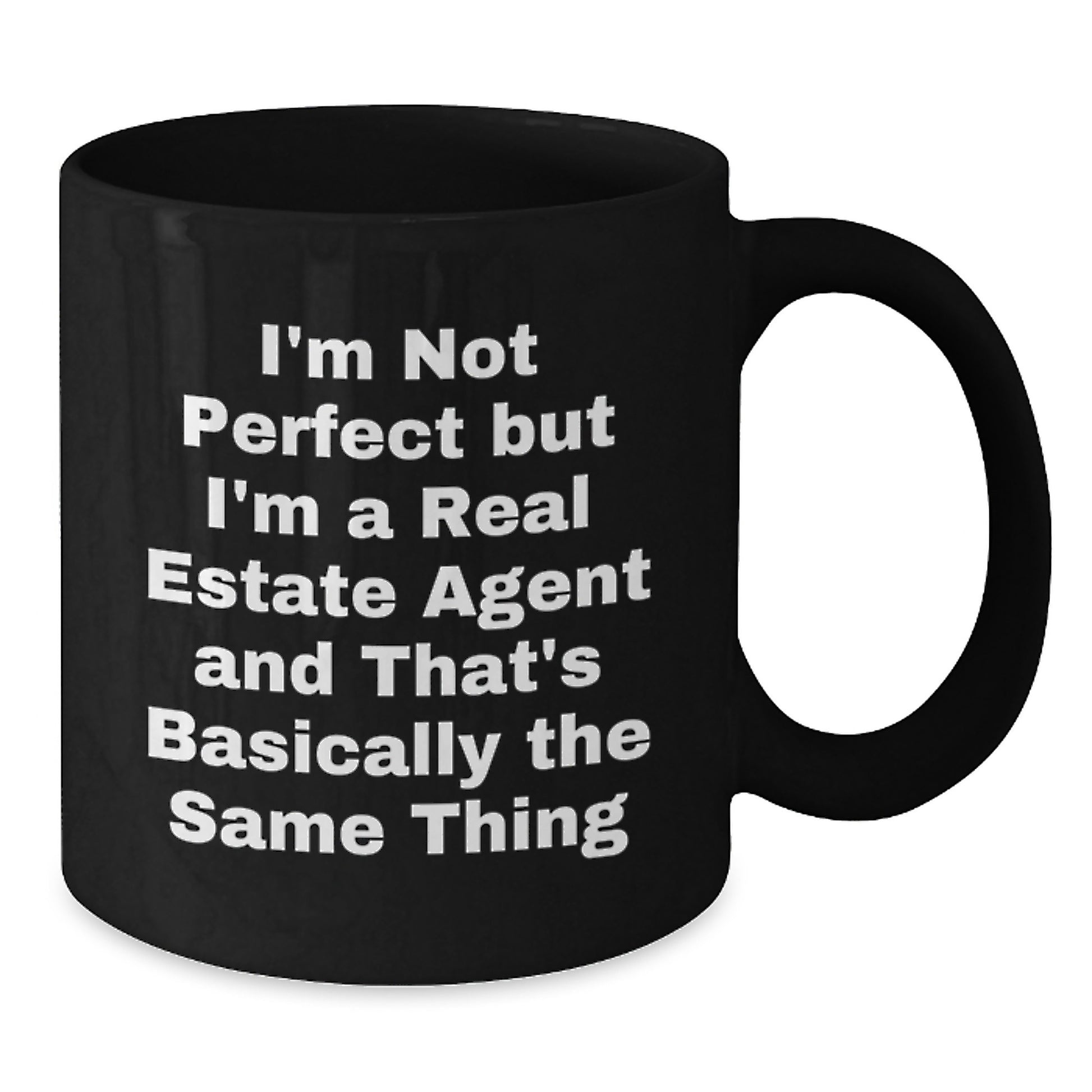 Hilarious Real Estate Agent Mug – Birthday Gift for Friends Black - Additional