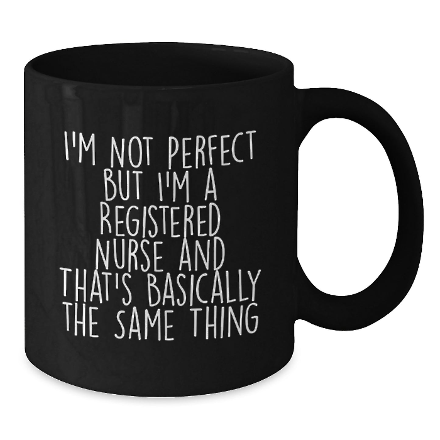 Registered Nurse Keepsake Black Coffee Mug for Him Birthday Gift - Additional