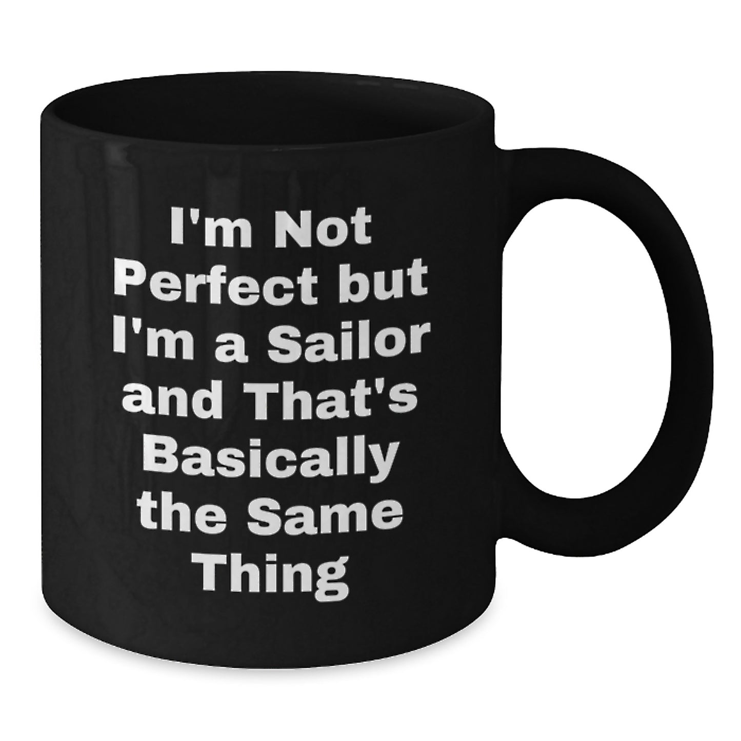 Sailor Keepsake Black Coffee Mug for Him Birthday Gift – Nautical Pride - Additional