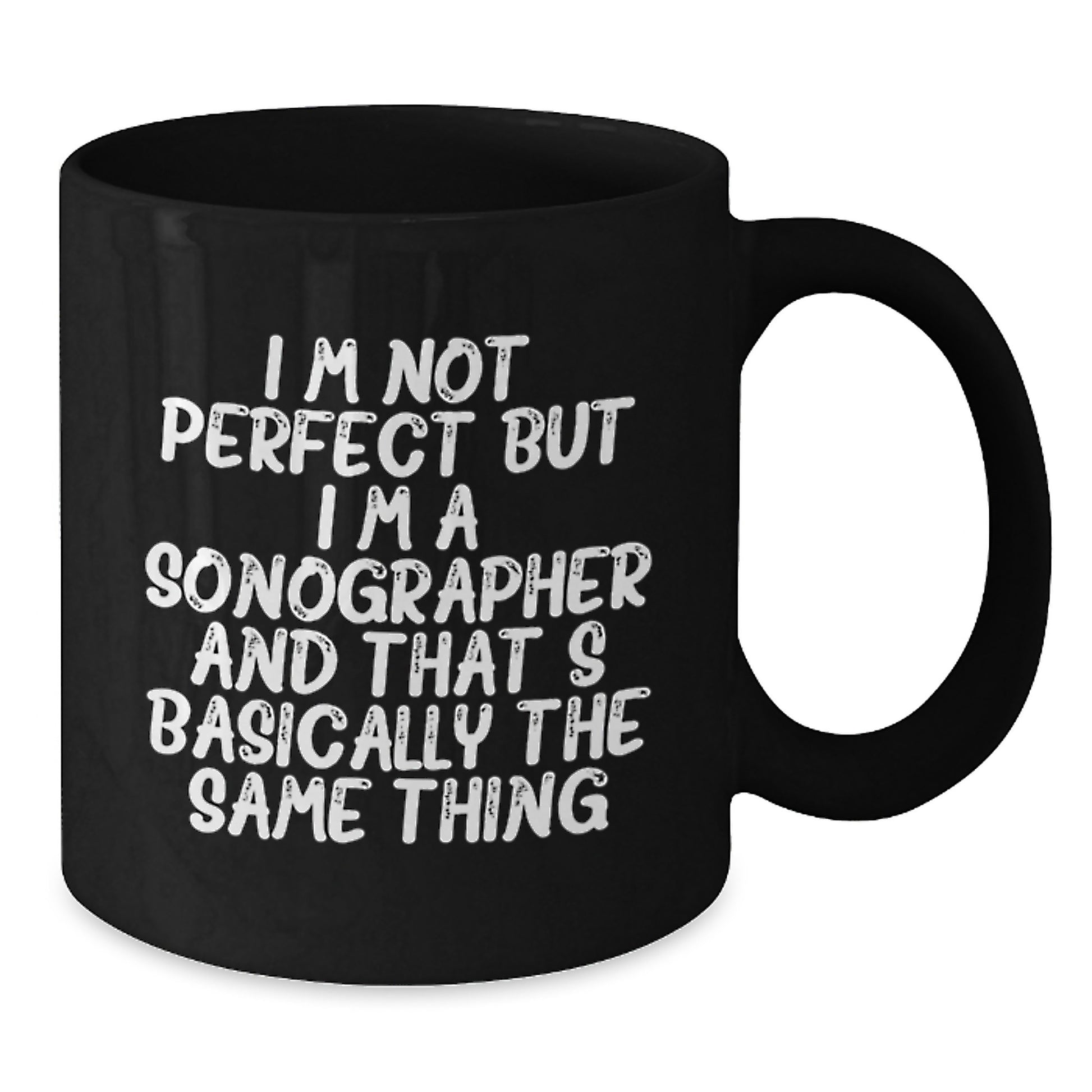Sonographer Keepsake Black Ceramic Coffee Mug for Him Birthday Gift - Additional