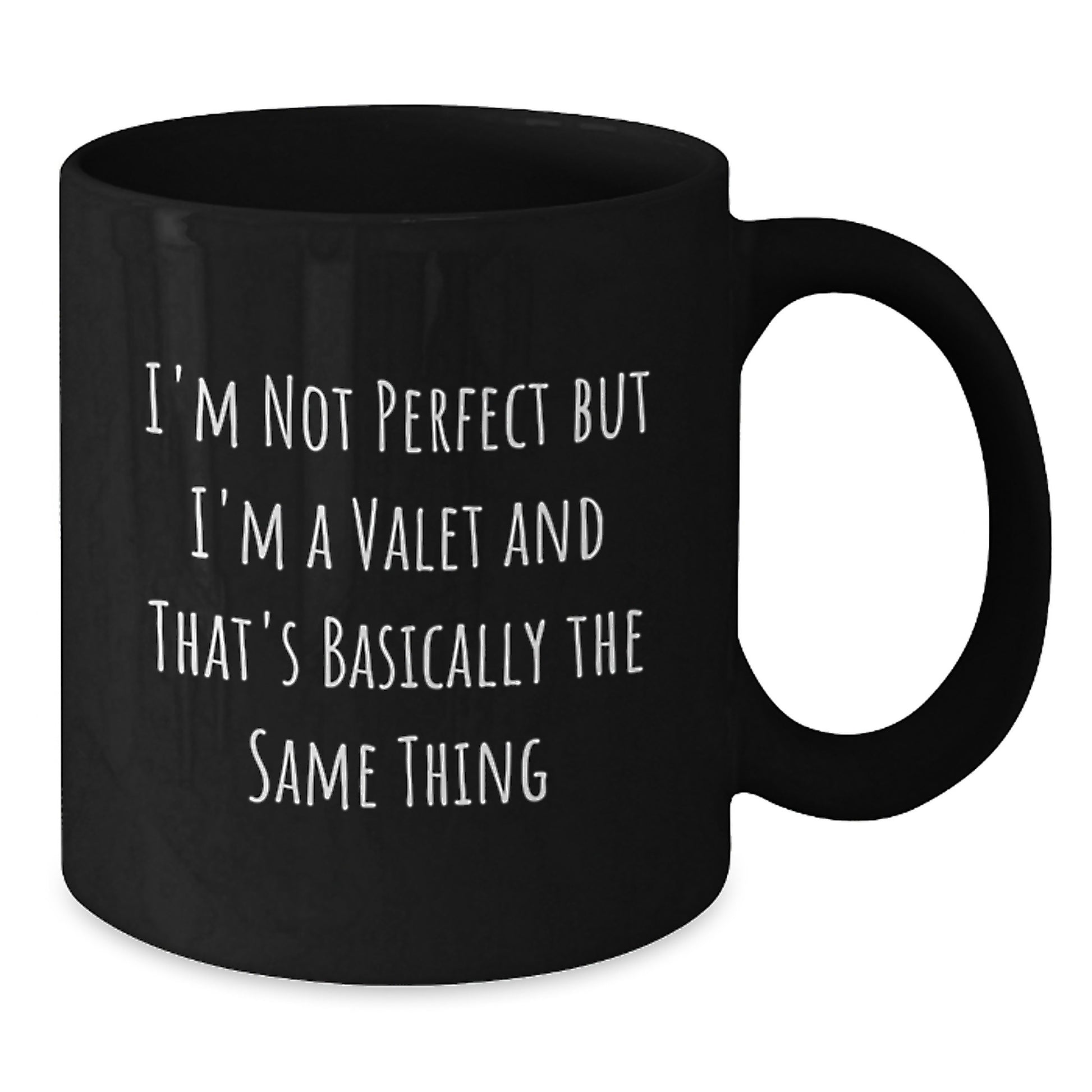 Quirky Valet Black Coffee Mug for Friends Novelty Birthday Gift - Additional