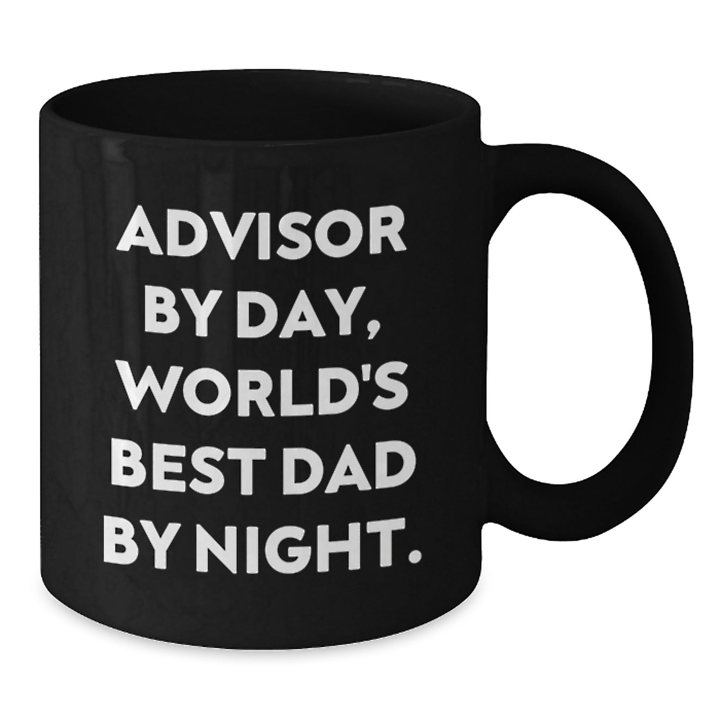 Birthday Gift for Her Advisor By Day, World's Best Dad By Night Mug - Additional