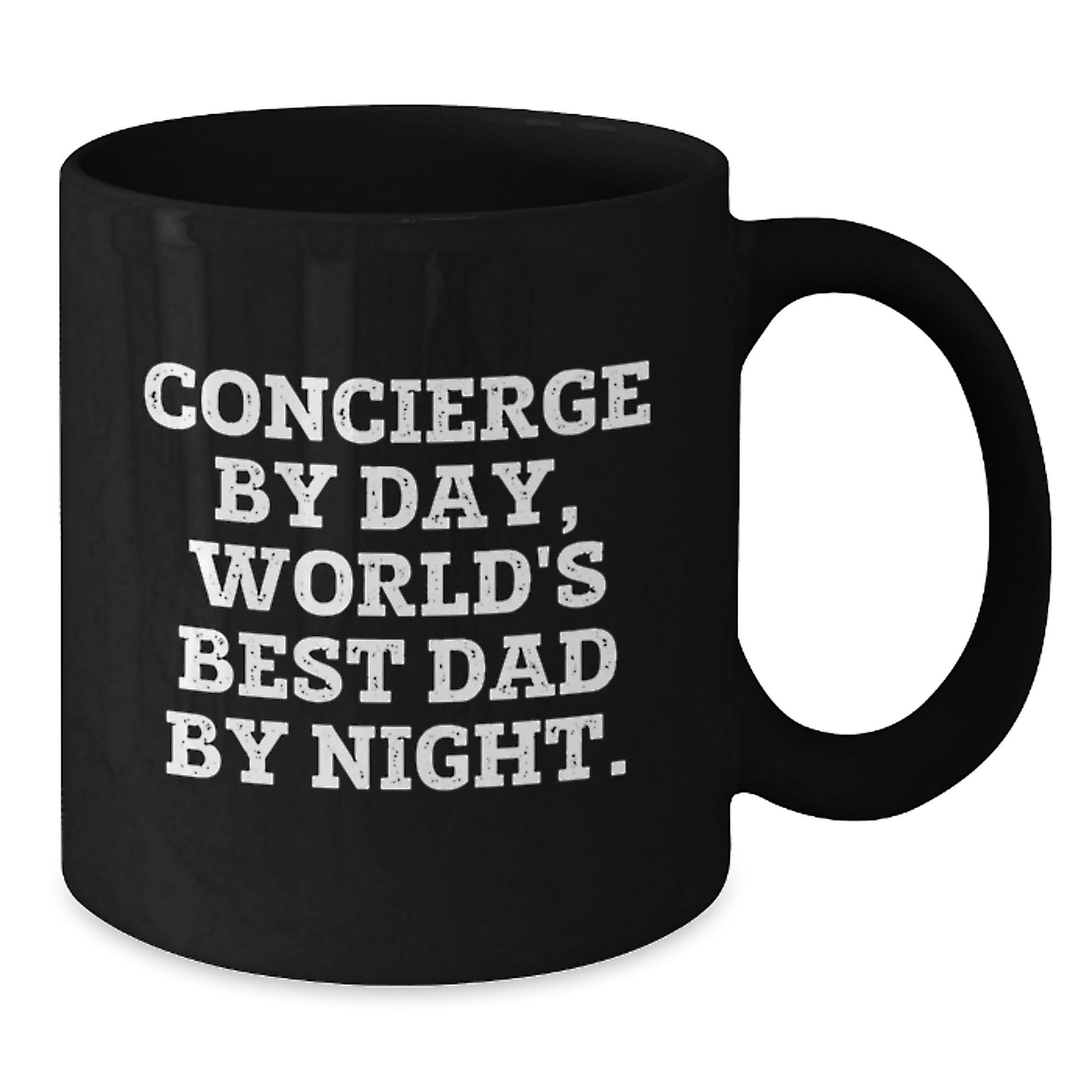 Concierge Keepsake Black Coffee Mug for Him Ceramic 11oz Birthday Gift - Additional
