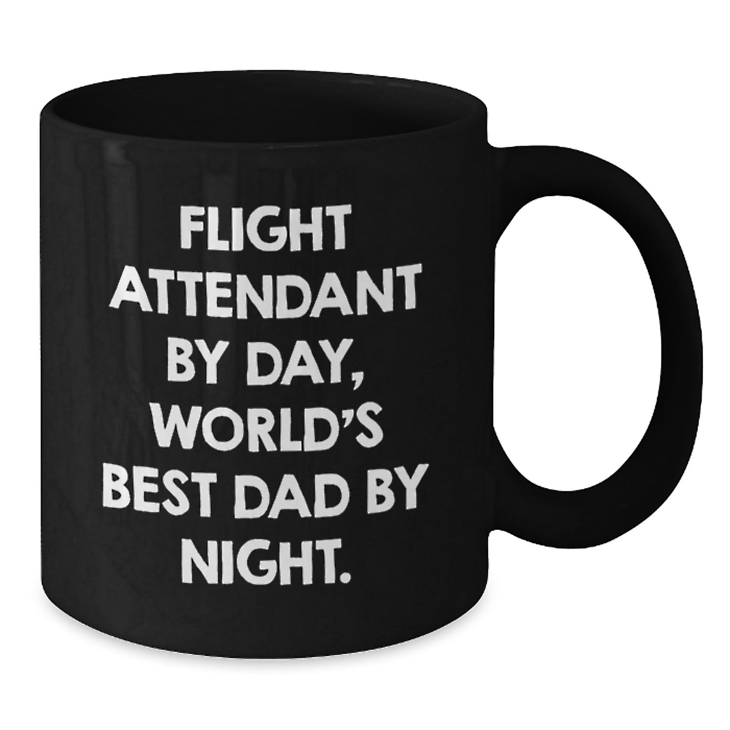 Flight Attendant Keepsake Mug for Him Birthday Gift Black 11oz - Additional