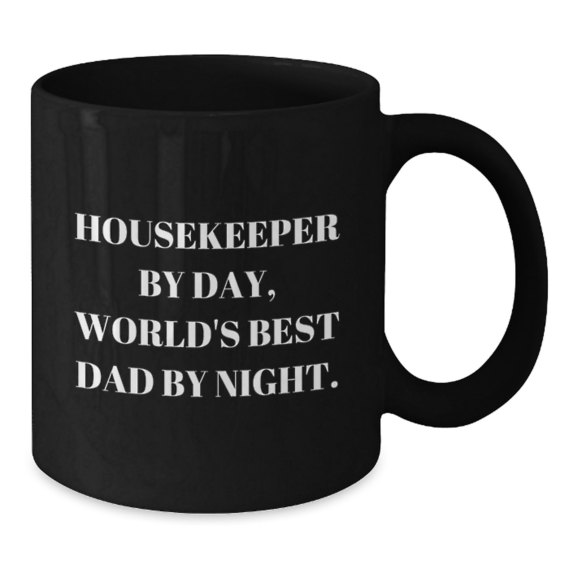 Whimsical Housekeeper Black Coffee Mug Novelty Birthday Gift for Friends - Additional