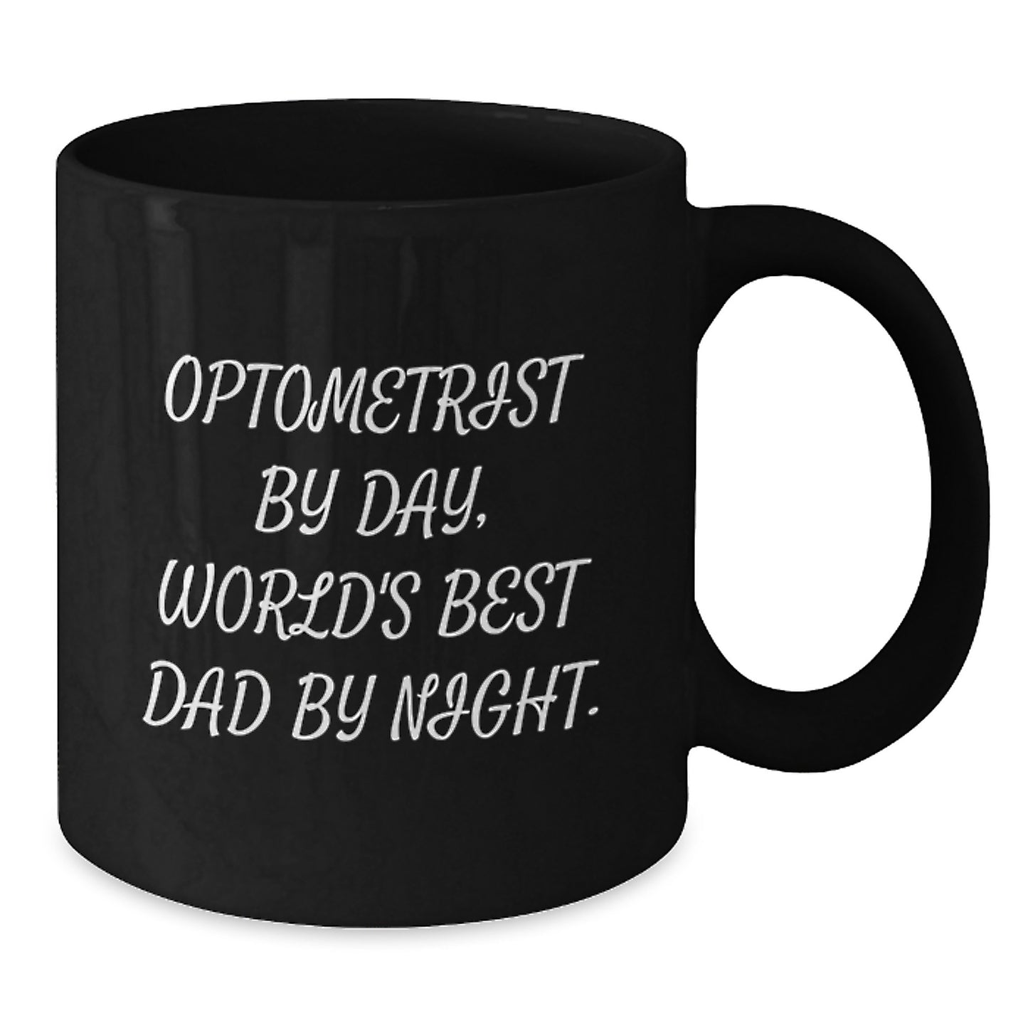 Optometrist Keepsake Black Coffee Mug for Him – Birthday Gift - Additional