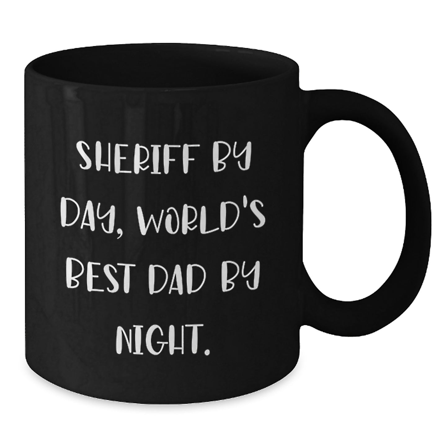 Sheriff Black Coffee Mug for a Best Friend Companion Birthday Gift - Additional