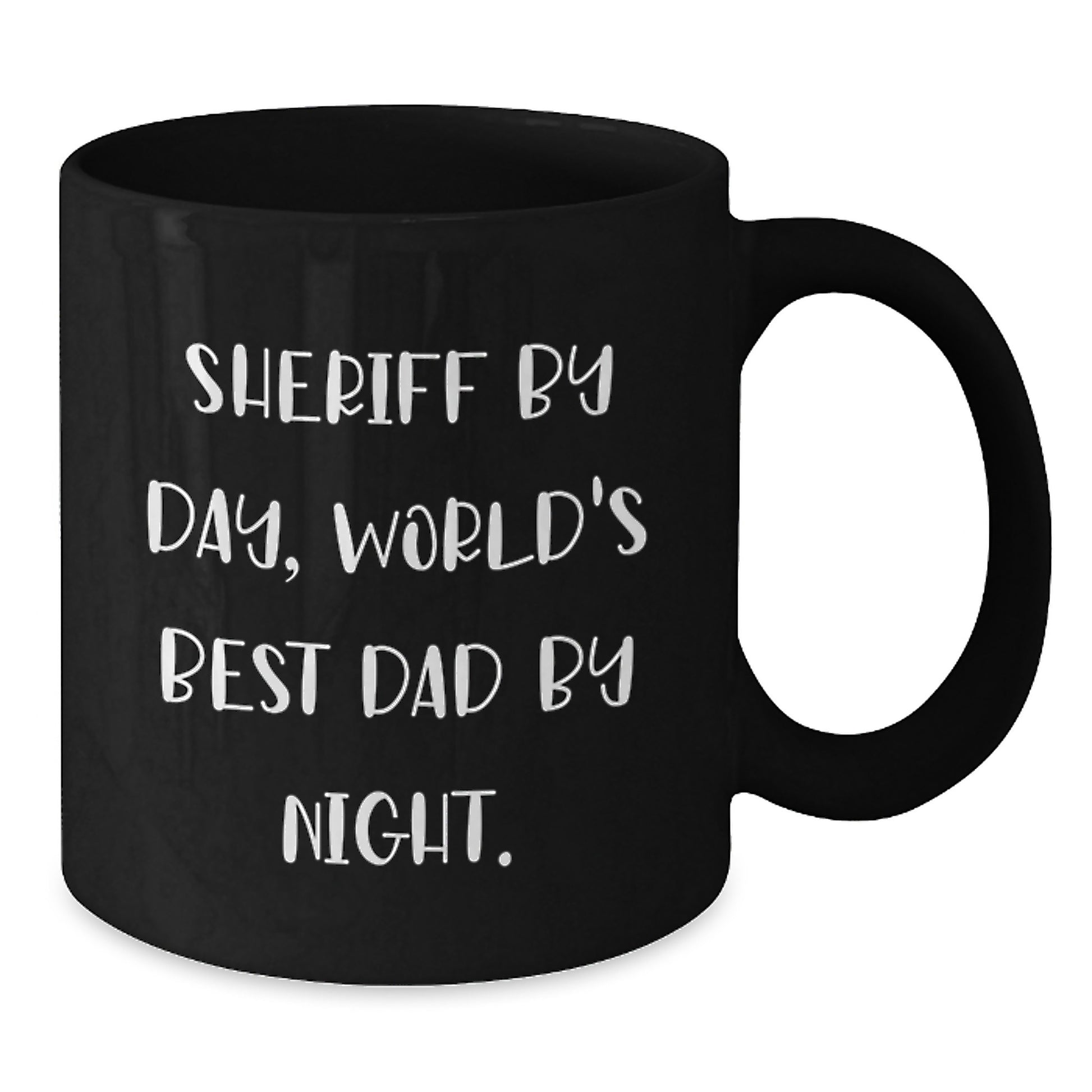 Sheriff Black Coffee Mug for a Best Friend Companion Birthday Gift - Additional