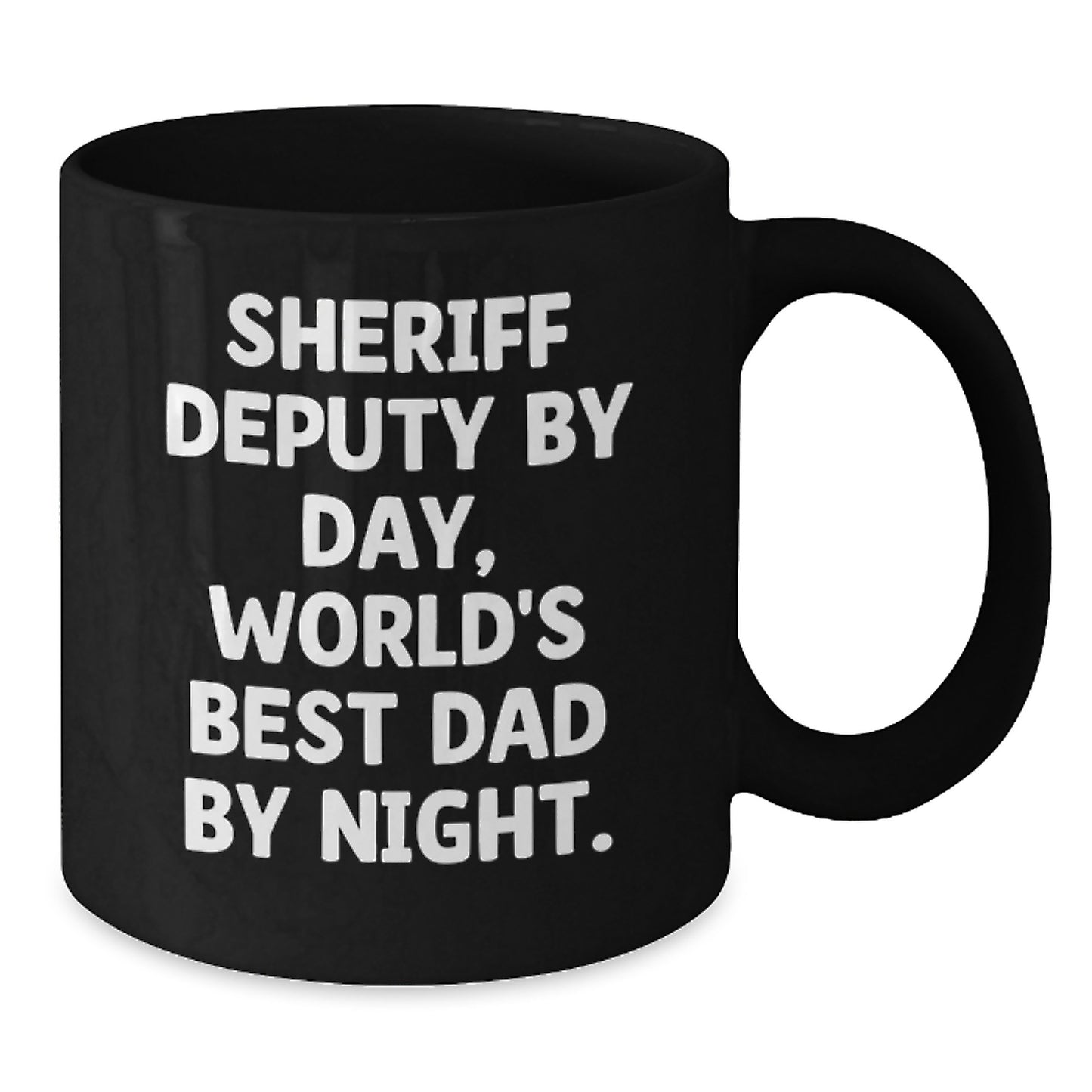 Sheriff Deputy Keepsake Mug for Him Birthday Gift Black Coffee Mug 11oz - Additional